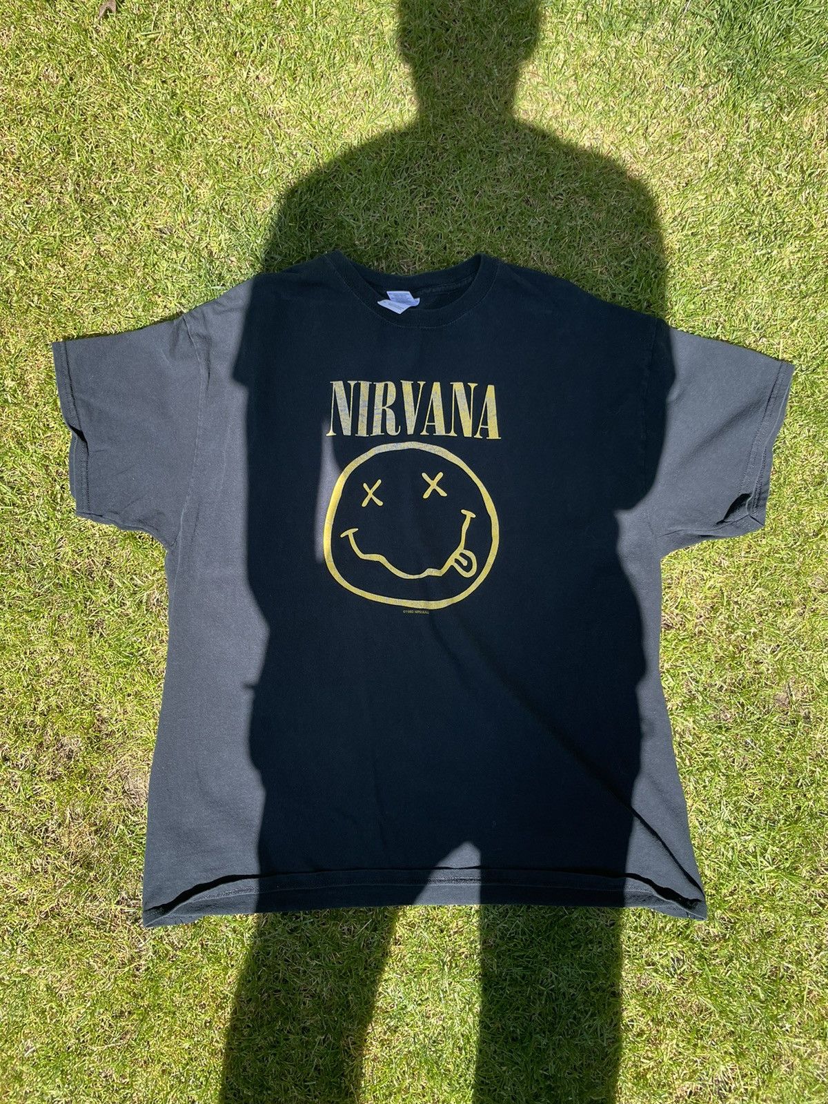 image of Vintage Nirvana Tee in Black, Men's (Size XL)