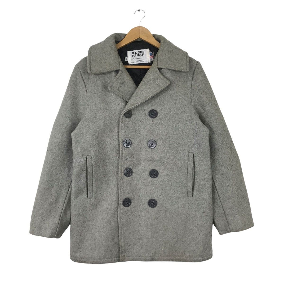 Schott Vintage SCHOTT N.Y.C Pea Jacket Wool Made In Usa Size US M / EU 48-50 / 2 - 1 Thumbnail