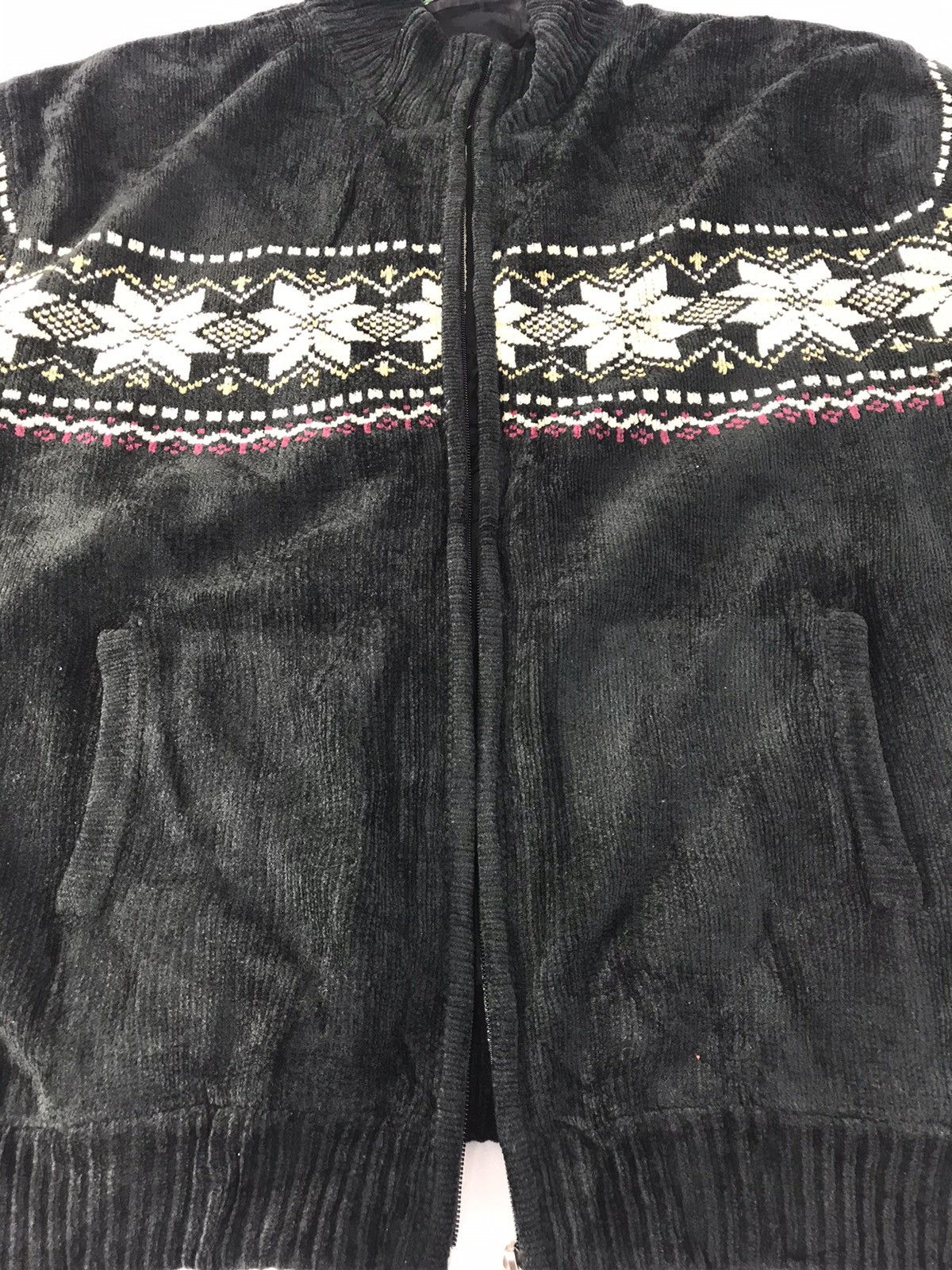 Grailed × Vintage Carbia Velvet Zipper Sweatshirt Plain Big Front Pocket Size US XL / EU 56 / 4 - 3 Thumbnail
