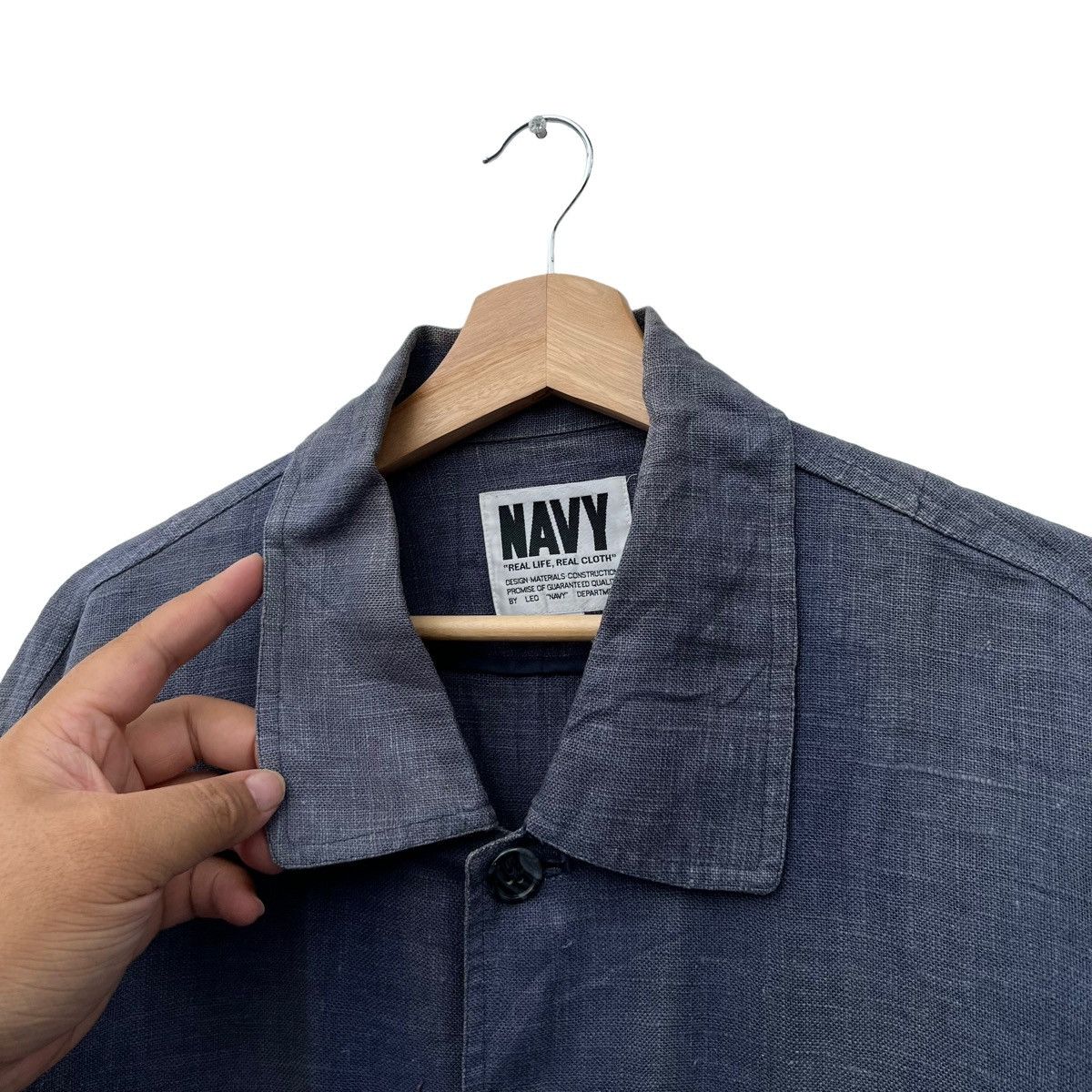Japanese Brand VINTAGE NAVY HIKOR CHORE JACKET INSPIRED BY BLUE BLUE JAPAN Size US M / EU 48-50 / 2 - 7 Thumbnail