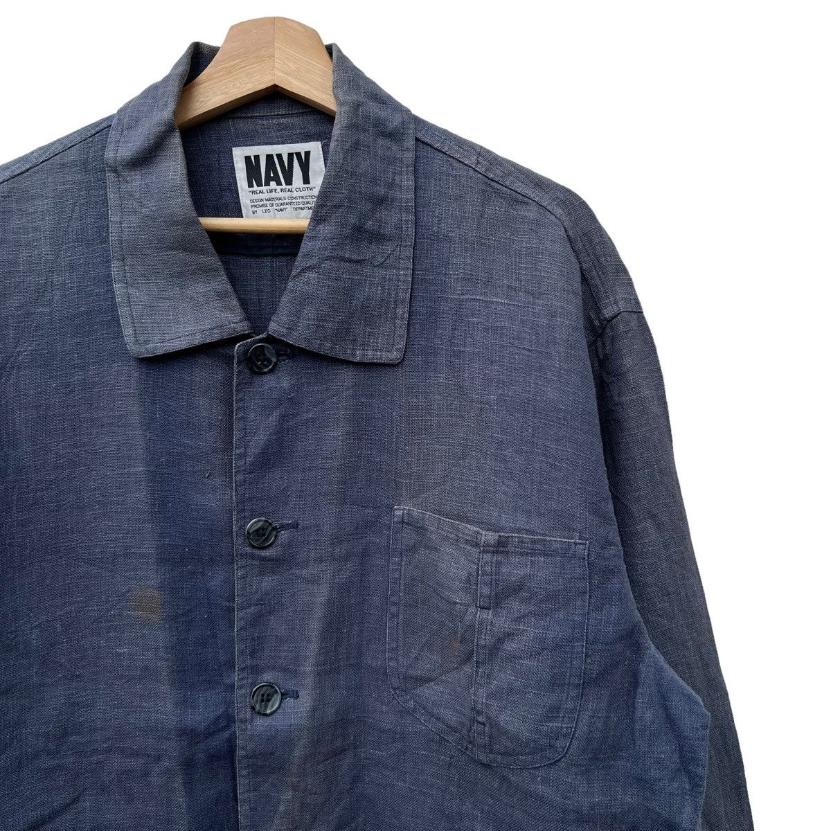 Japanese Brand VINTAGE NAVY HIKOR CHORE JACKET INSPIRED BY BLUE BLUE JAPAN Size US M / EU 48-50 / 2 - 5 Thumbnail