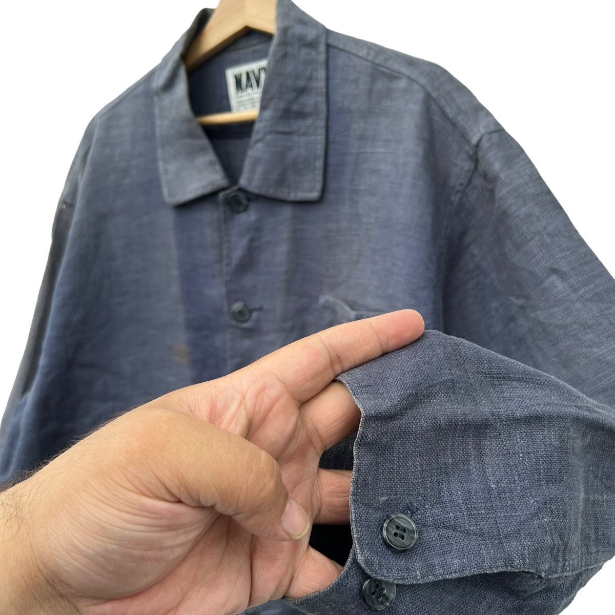 Japanese Brand VINTAGE NAVY HIKOR CHORE JACKET INSPIRED BY BLUE BLUE JAPAN Size US M / EU 48-50 / 2 - 6 Thumbnail