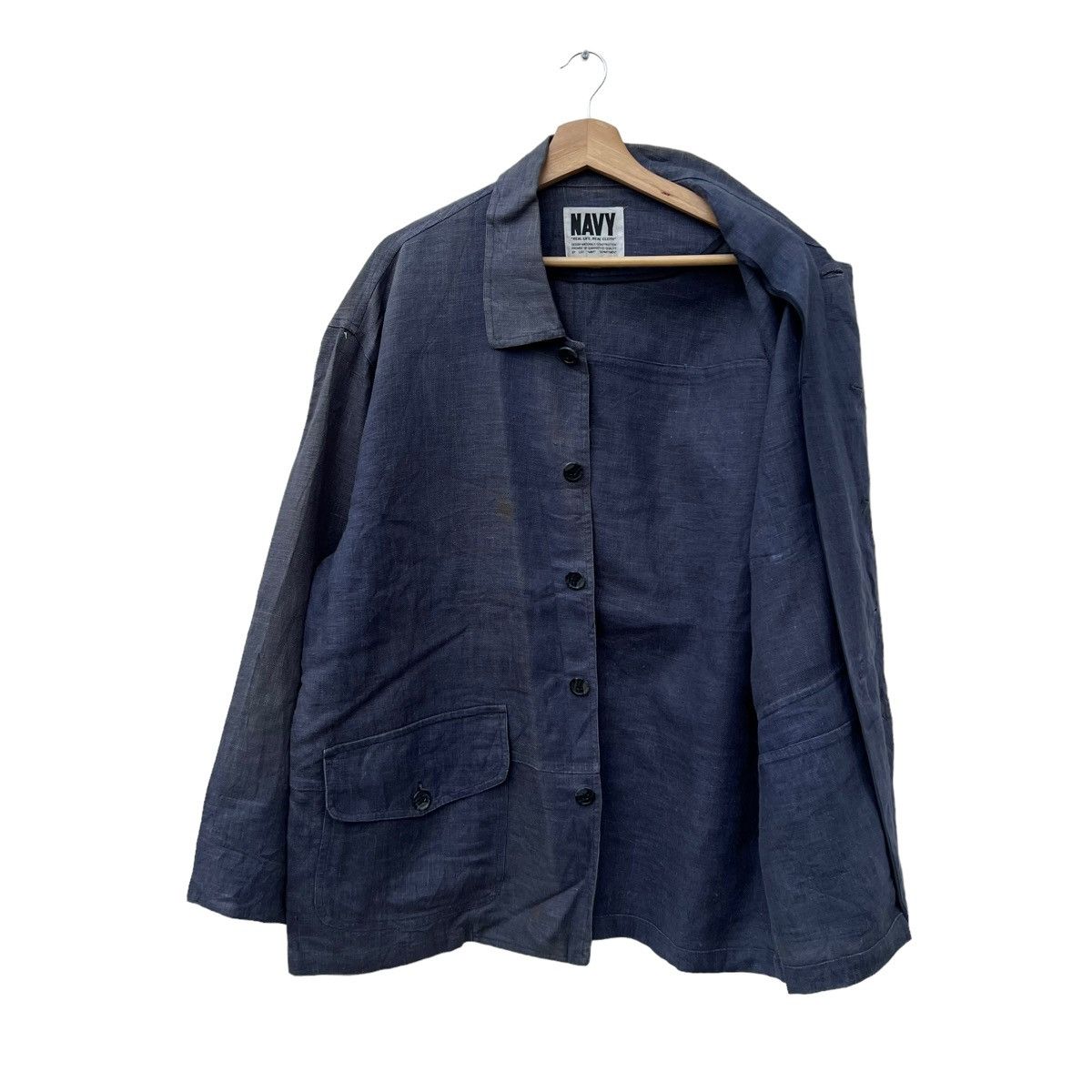 Japanese Brand VINTAGE NAVY HIKOR CHORE JACKET INSPIRED BY BLUE BLUE JAPAN Size US M / EU 48-50 / 2 - 10 Thumbnail