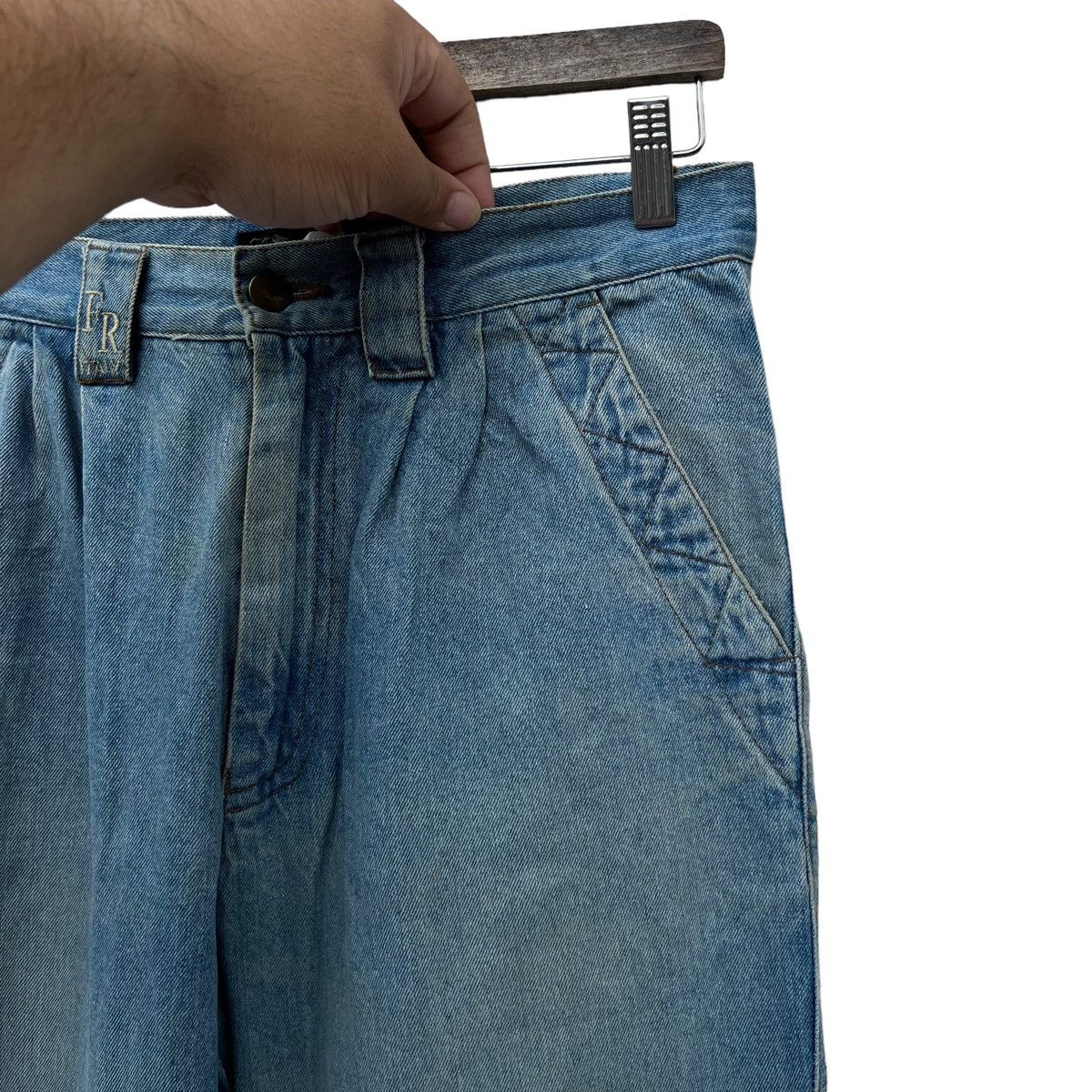 Japanese Brand VINTAGE FRAZZINI JEANS DENIM ITALY WEARS Size 32" / US 10 / IT 46 - 6 Thumbnail