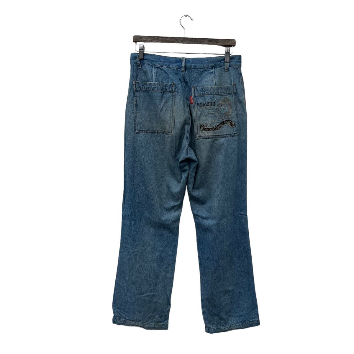 Japanese Brand VINTAGE FRAZZINI JEANS DENIM ITALY WEARS Size 32" / US 10 / IT 46 - 7 Thumbnail