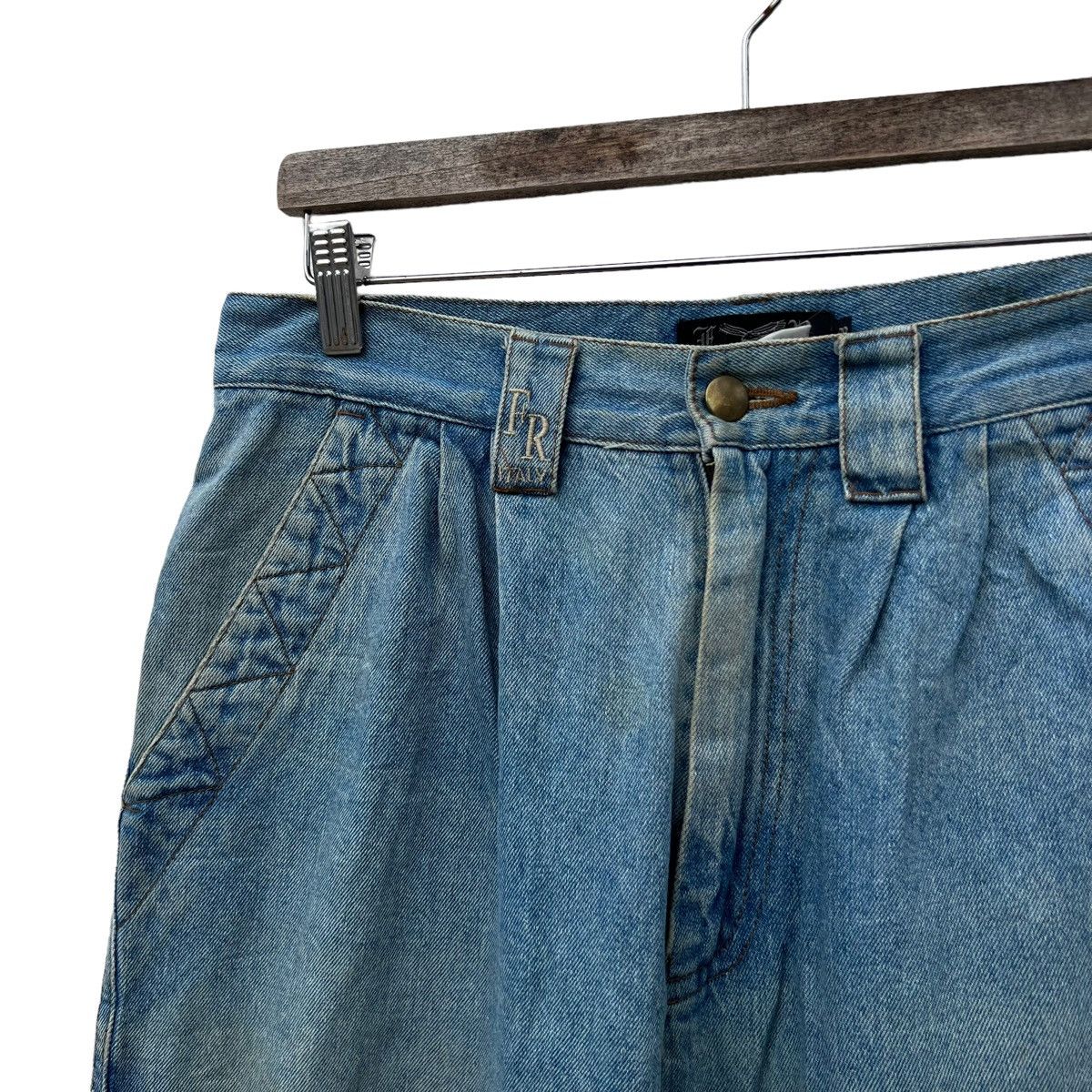 Japanese Brand VINTAGE FRAZZINI JEANS DENIM ITALY WEARS Size 32" / US 10 / IT 46 - 5 Thumbnail