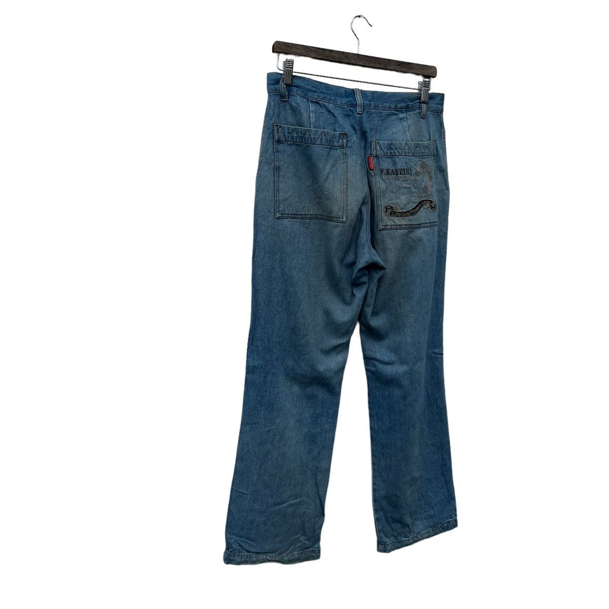 Japanese Brand VINTAGE FRAZZINI JEANS DENIM ITALY WEARS Size 32" / US 10 / IT 46 - 8 Thumbnail