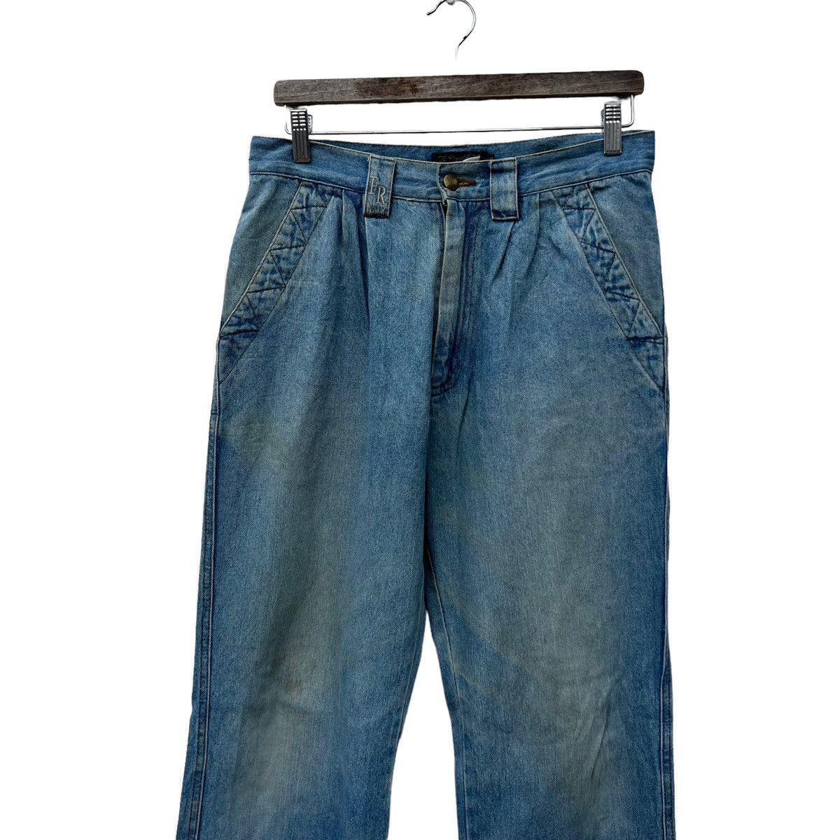 Japanese Brand VINTAGE FRAZZINI JEANS DENIM ITALY WEARS Size 32" / US 10 / IT 46 - 3 Thumbnail