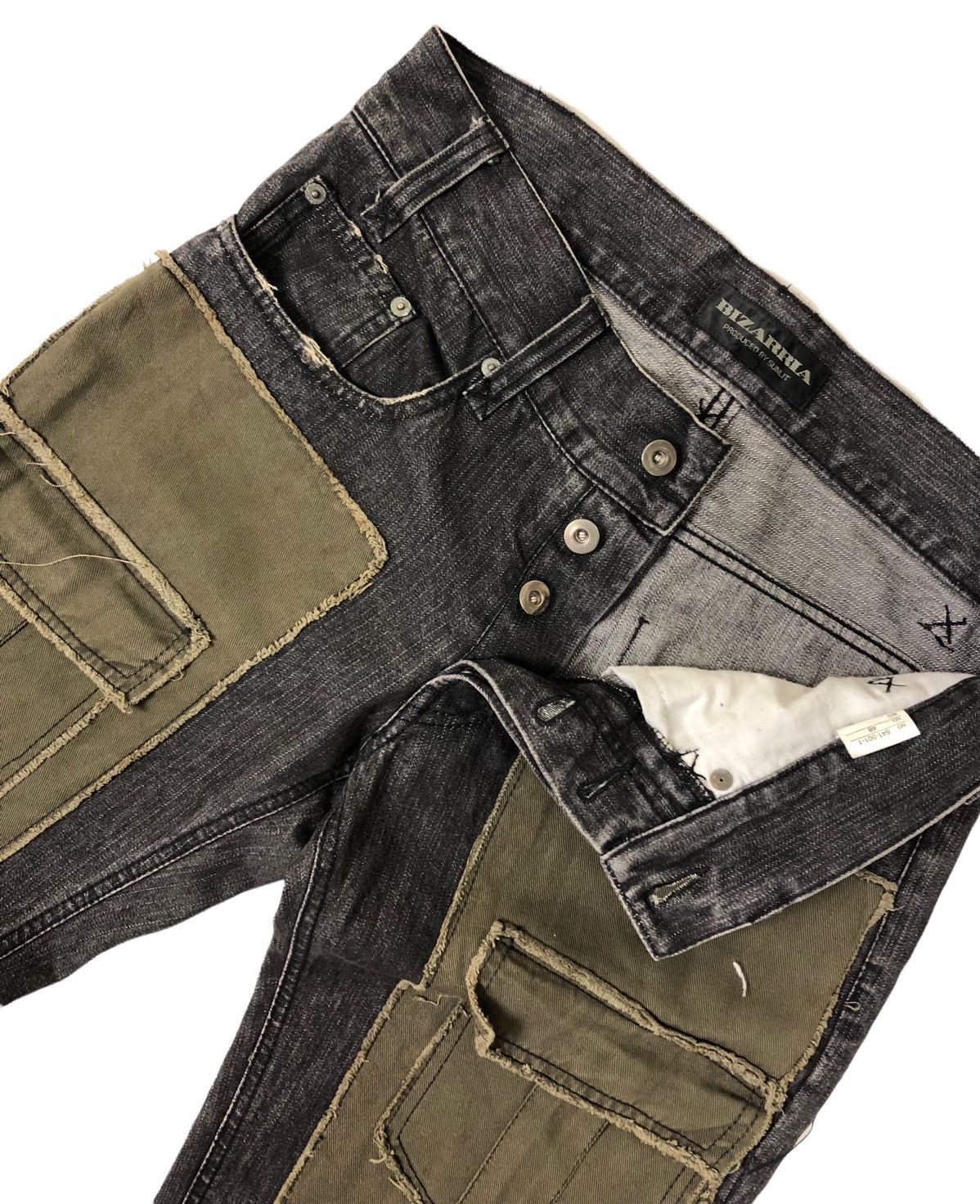 Japanese Brand Japanese Brand Bizarria Multipocket Reconstruc Cargo Jeans Size US 33 - 7 Thumbnail