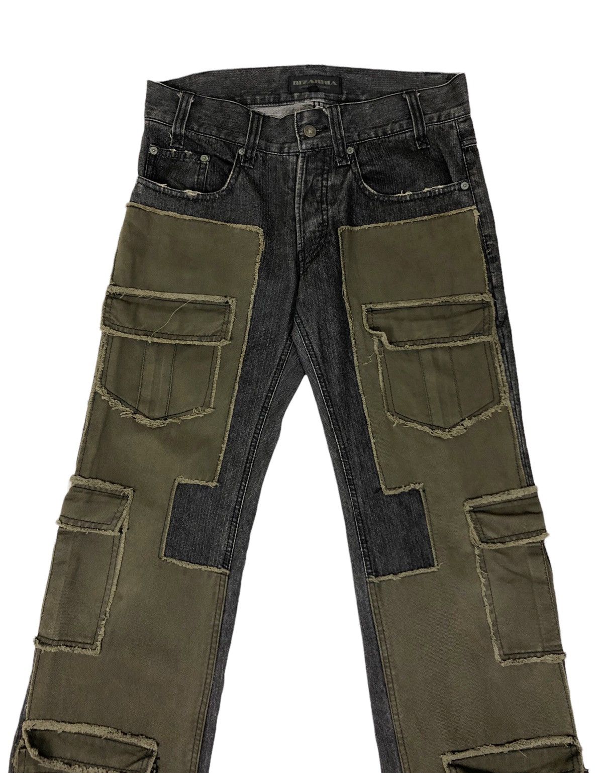 Japanese Brand Japanese Brand Bizarria Multipocket Reconstruc Cargo Jeans Size US 33 - 3 Thumbnail