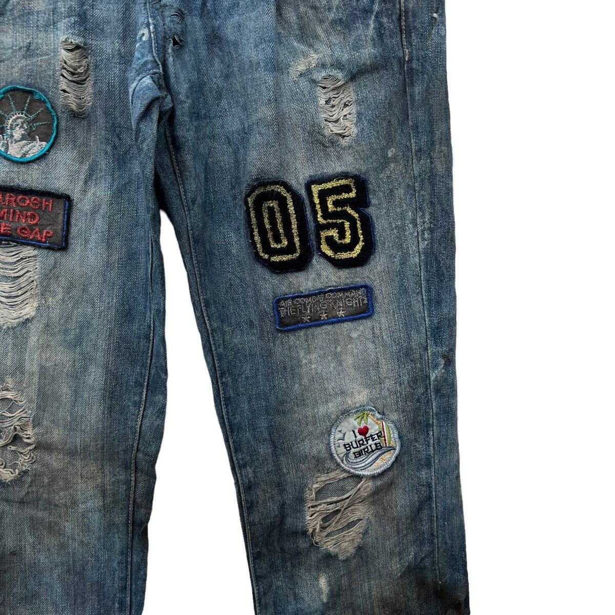 Japanese Brand RARE STYLE DENIM JEANS JAPAN INSPIRED BY JUNYA WATANABE CDG Size US 32 / EU 48 - 5 Thumbnail