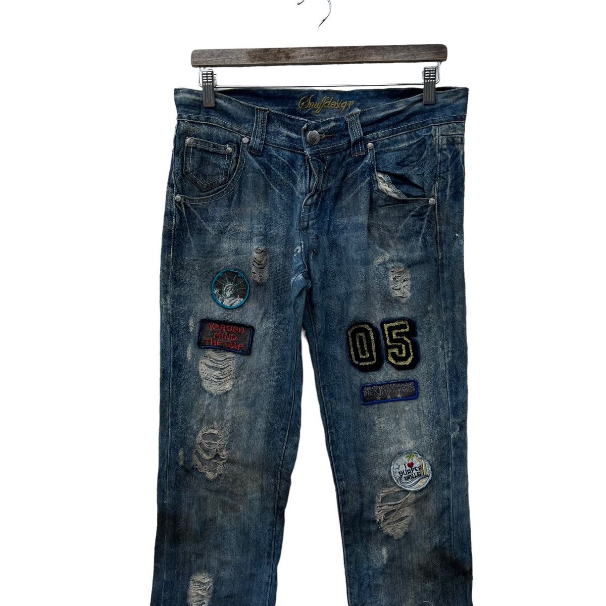 Japanese Brand RARE STYLE DENIM JEANS JAPAN INSPIRED BY JUNYA WATANABE CDG Size US 32 / EU 48 - 3 Thumbnail