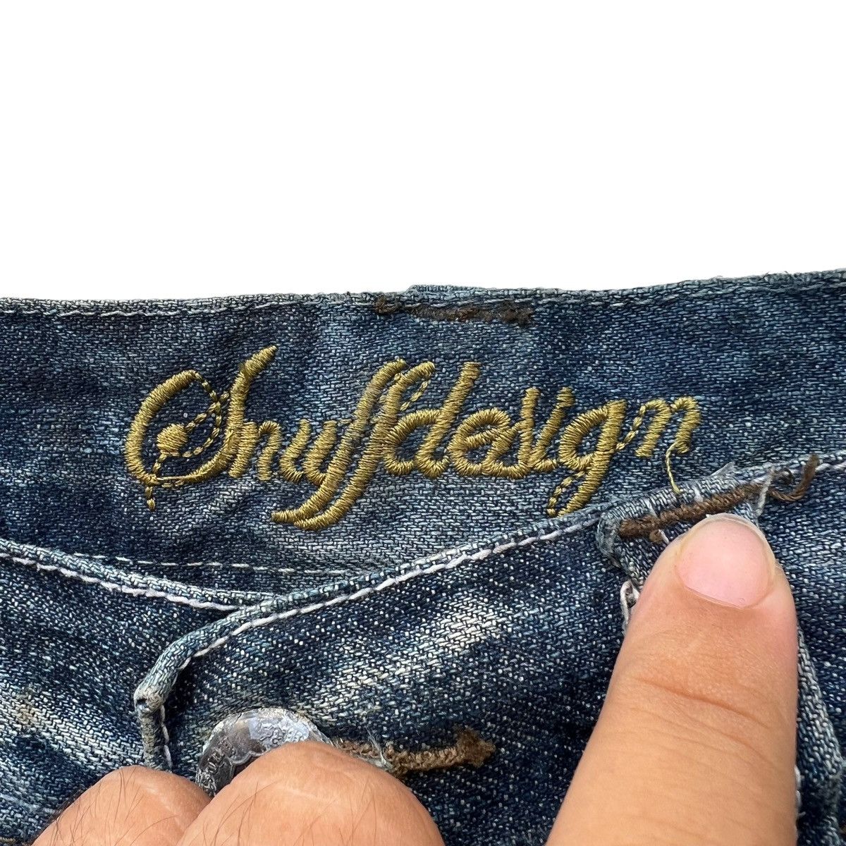 Japanese Brand RARE STYLE DENIM JEANS JAPAN INSPIRED BY JUNYA WATANABE CDG Size US 32 / EU 48 - 11 Thumbnail