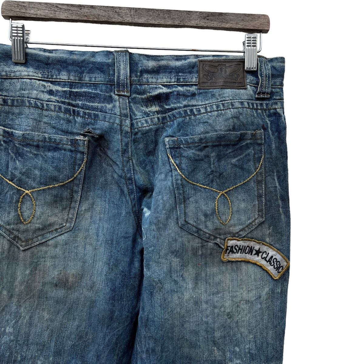 Japanese Brand RARE STYLE DENIM JEANS JAPAN INSPIRED BY JUNYA WATANABE CDG Size US 32 / EU 48 - 8 Thumbnail