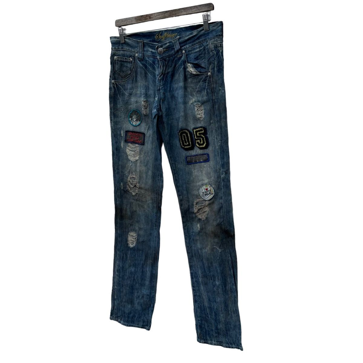 Japanese Brand RARE STYLE DENIM JEANS JAPAN INSPIRED BY JUNYA WATANABE CDG Size US 32 / EU 48 - 2 Thumbnail