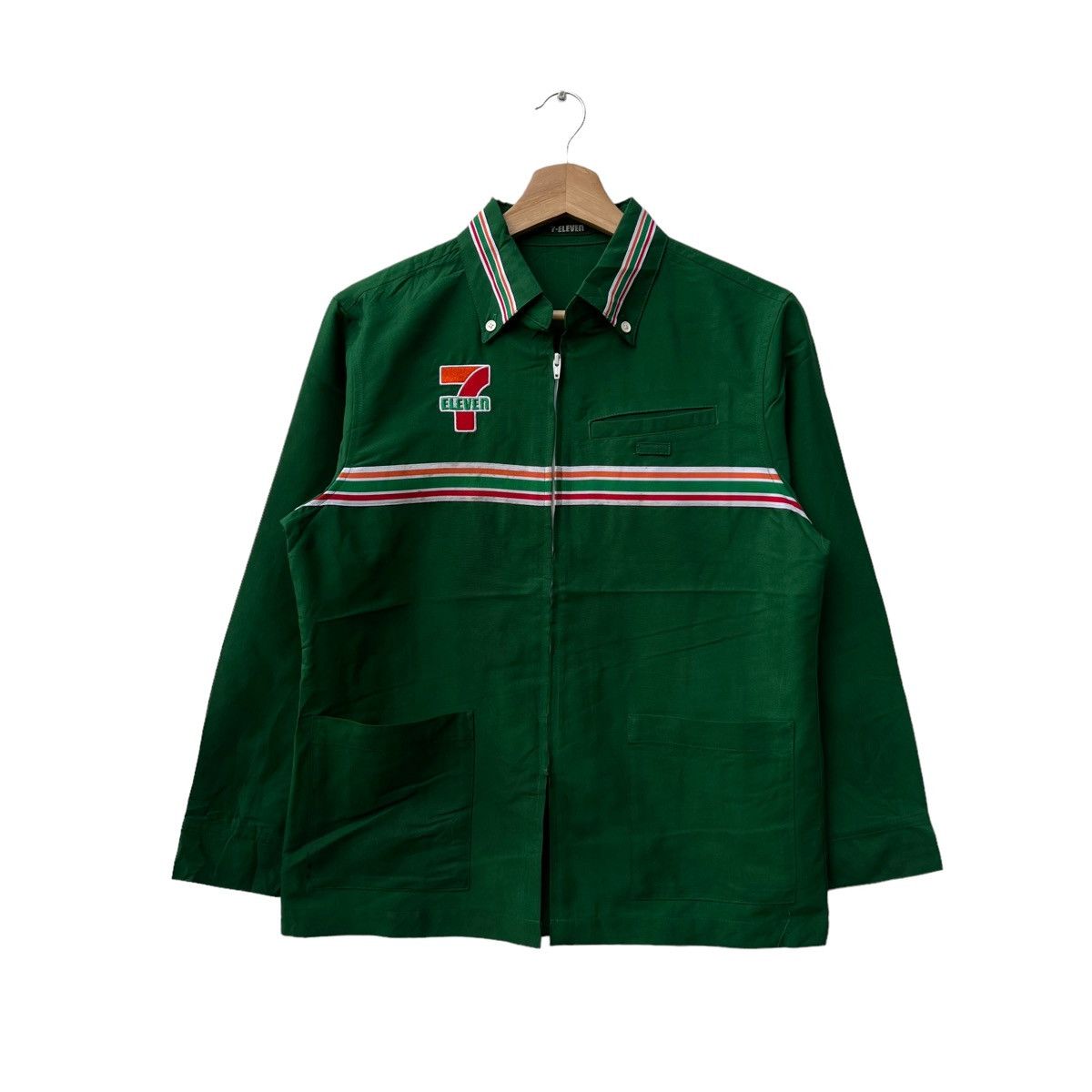 Japanese Brand VINTAGE 7-ELEVEN JAPAN BIG LOGO WORKERS SHIRT Size US M / EU 48-50 / 2 - 1 Thumbnail