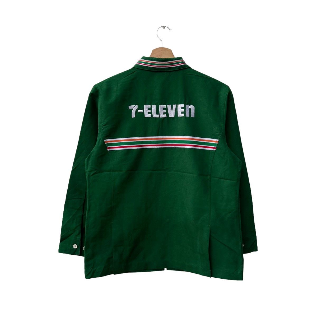 Japanese Brand VINTAGE 7-ELEVEN JAPAN BIG LOGO WORKERS SHIRT Size US M / EU 48-50 / 2 - 2 Thumbnail