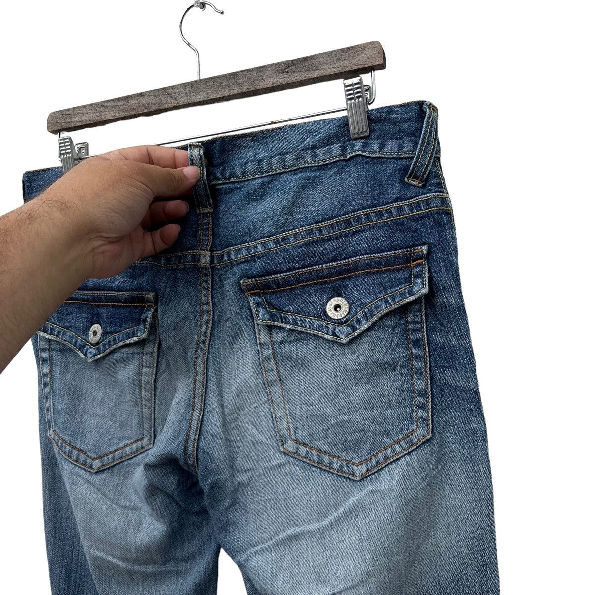 Japanese Brand VINTAGE UNIQLO JAPAN DENIM INSPIRED BY UNDERCOVER JAPAN Size US 36 / EU 52 - 9 Thumbnail