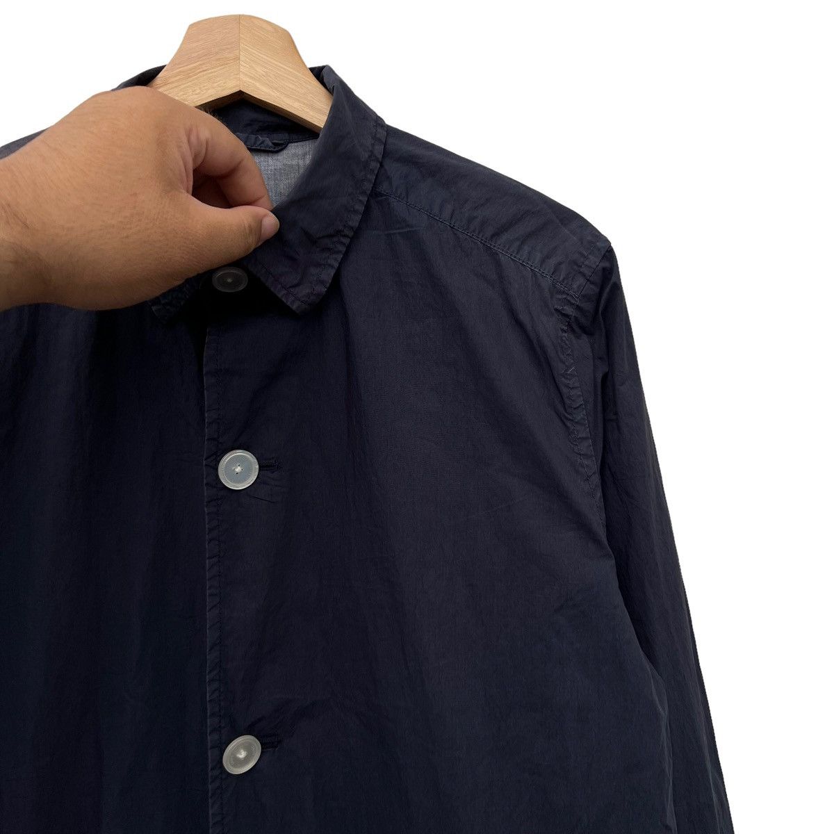 Japanese Brand VINTAGE HIKORY CHORE JACKET SHIPS JET BLUE JAPAN Size US L / EU 52-54 / 3 - 5 Thumbnail