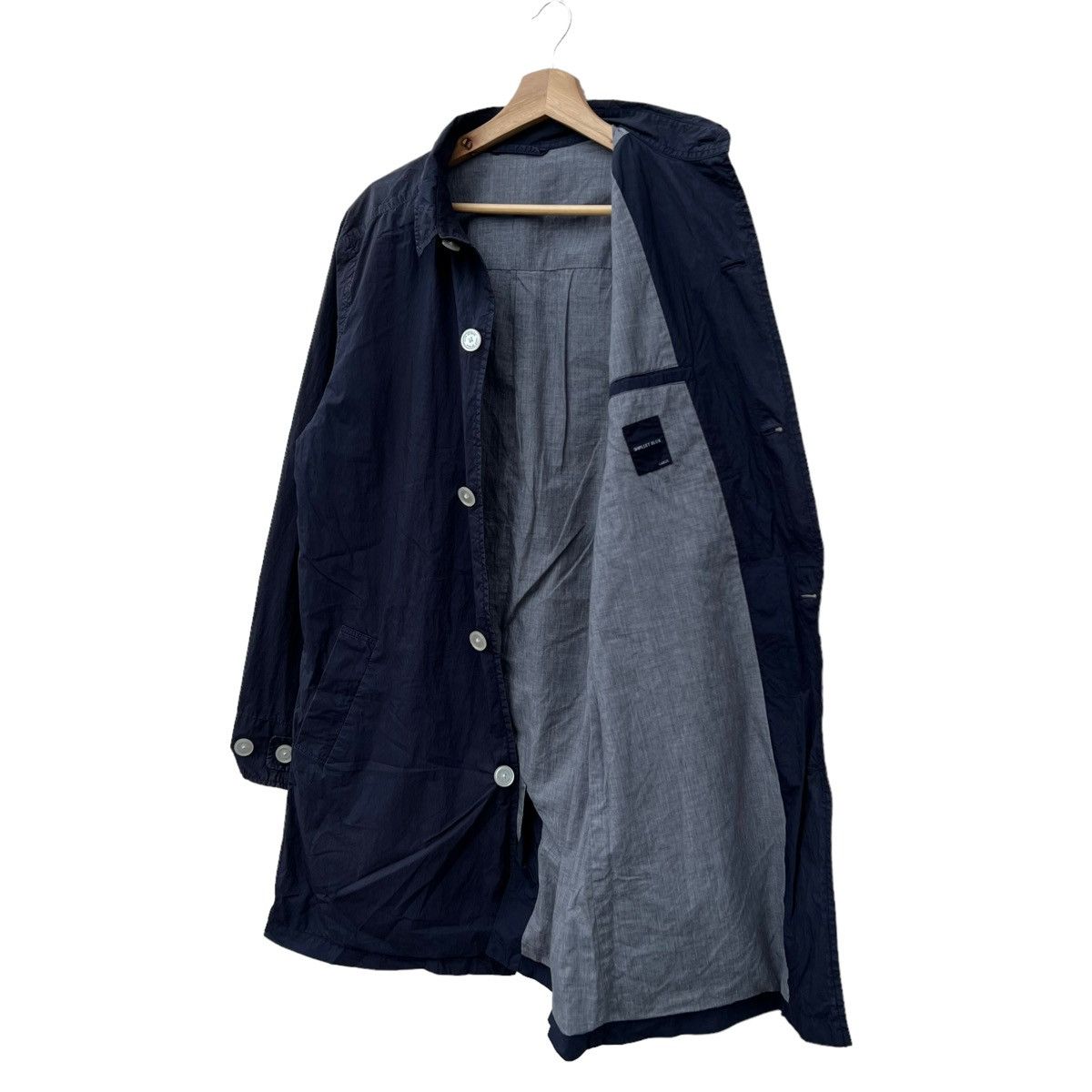 Japanese Brand VINTAGE HIKORY CHORE JACKET SHIPS JET BLUE JAPAN Size US L / EU 52-54 / 3 - 10 Thumbnail