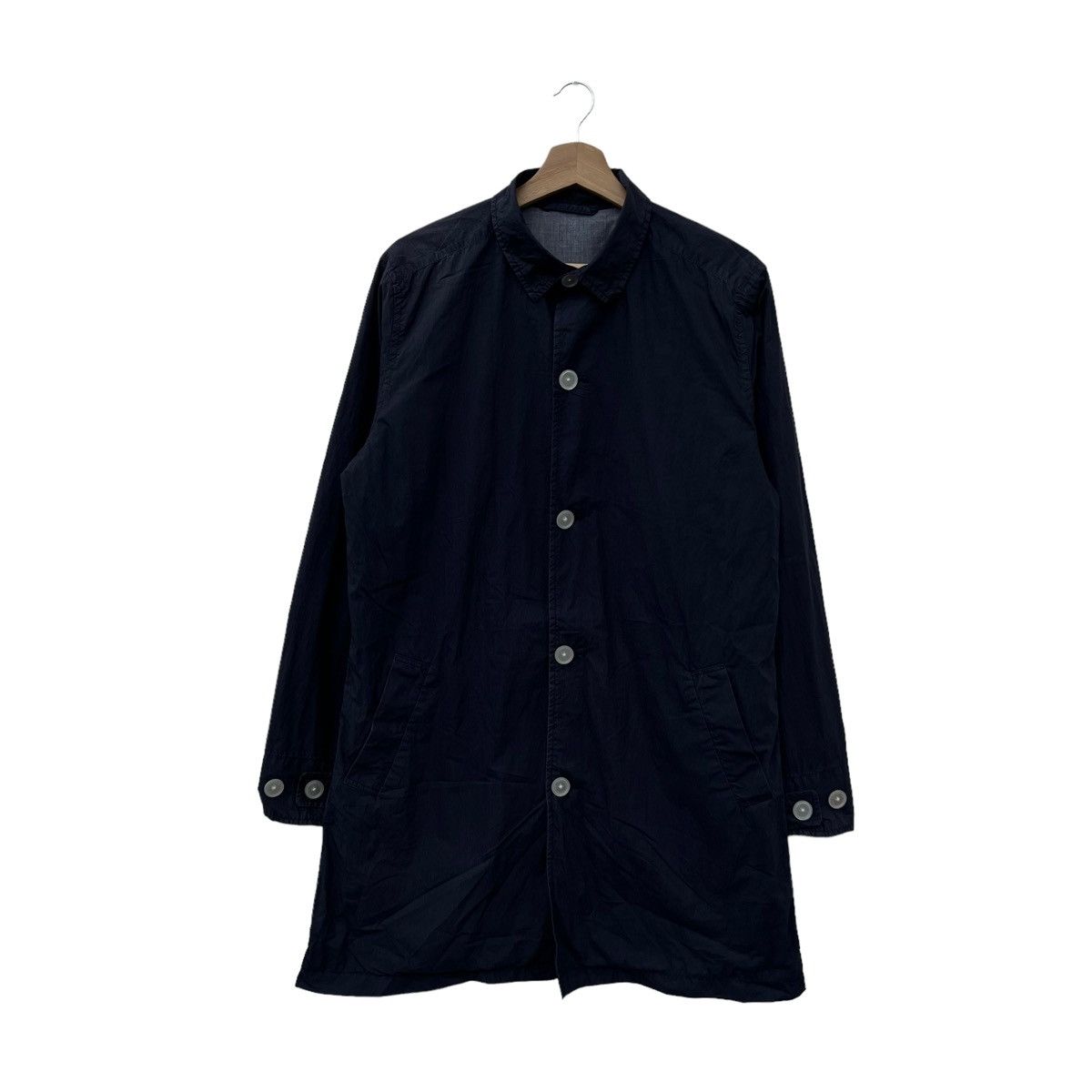 Japanese Brand VINTAGE HIKORY CHORE JACKET SHIPS JET BLUE JAPAN Size US L / EU 52-54 / 3 - 1 Thumbnail