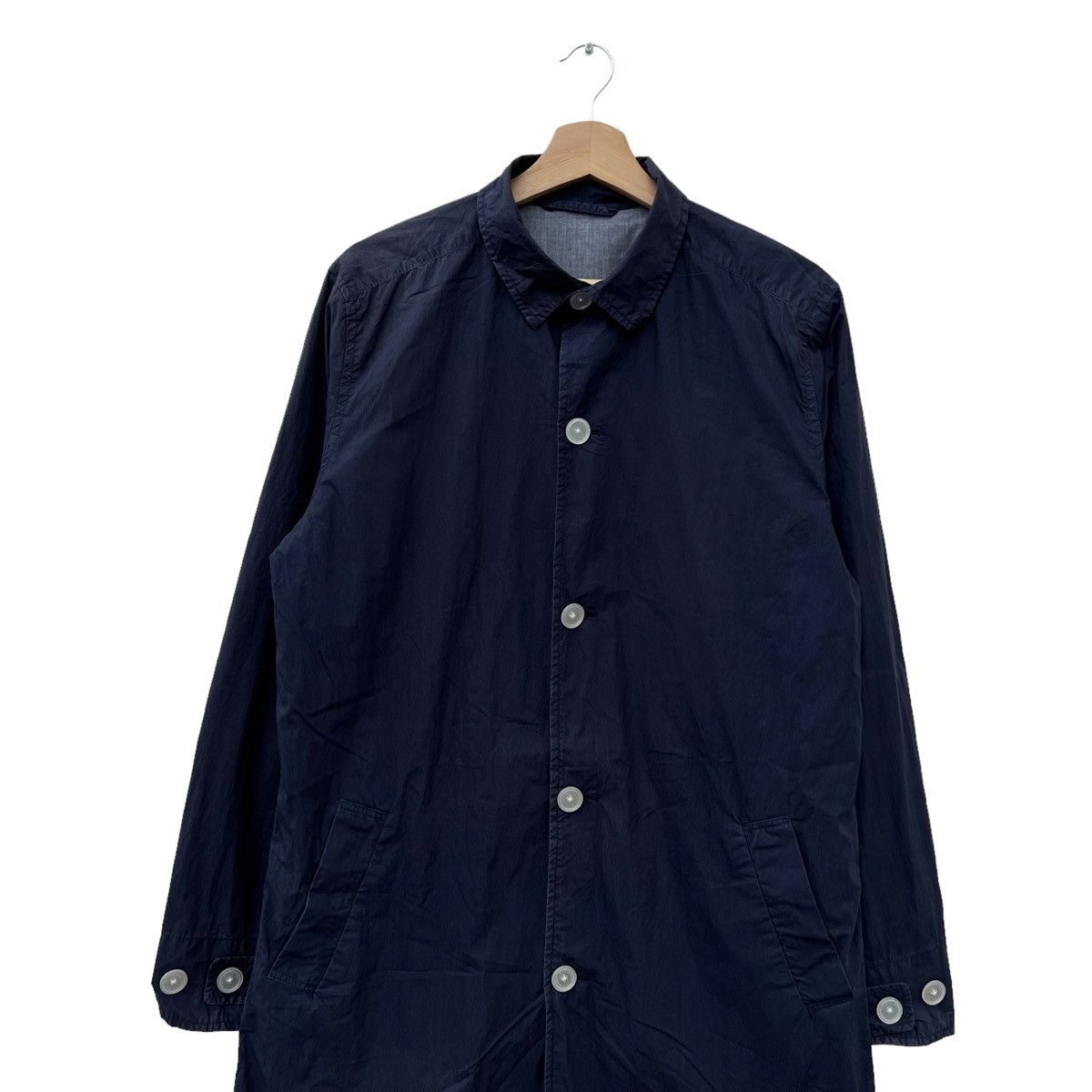 Japanese Brand VINTAGE HIKORY CHORE JACKET SHIPS JET BLUE JAPAN Size US L / EU 52-54 / 3 - 3 Thumbnail