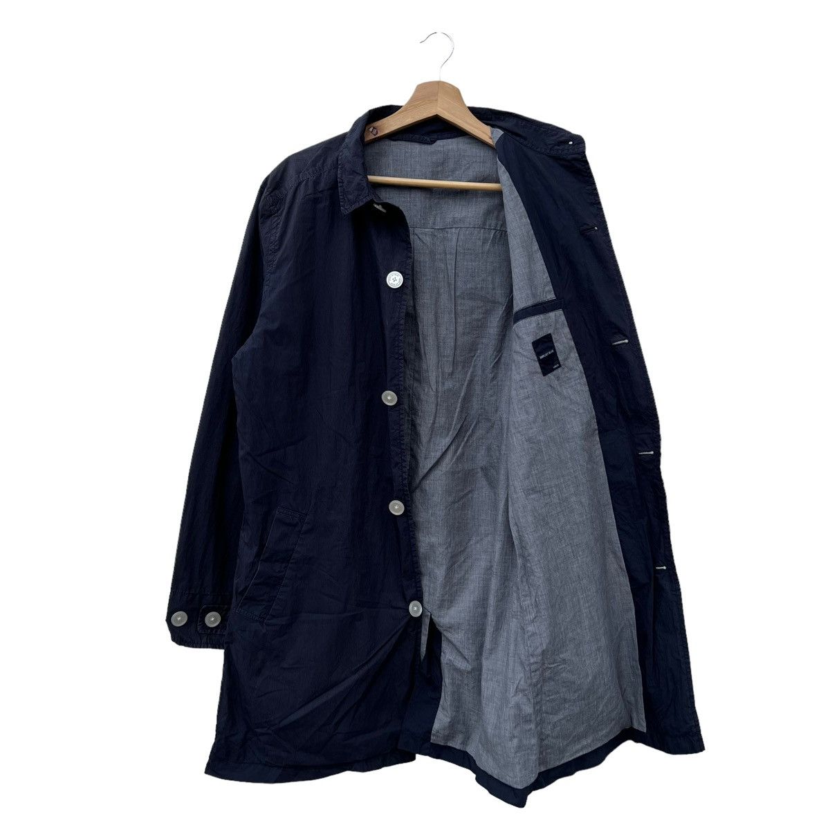 Japanese Brand VINTAGE HIKORY CHORE JACKET SHIPS JET BLUE JAPAN Size US L / EU 52-54 / 3 - 9 Thumbnail