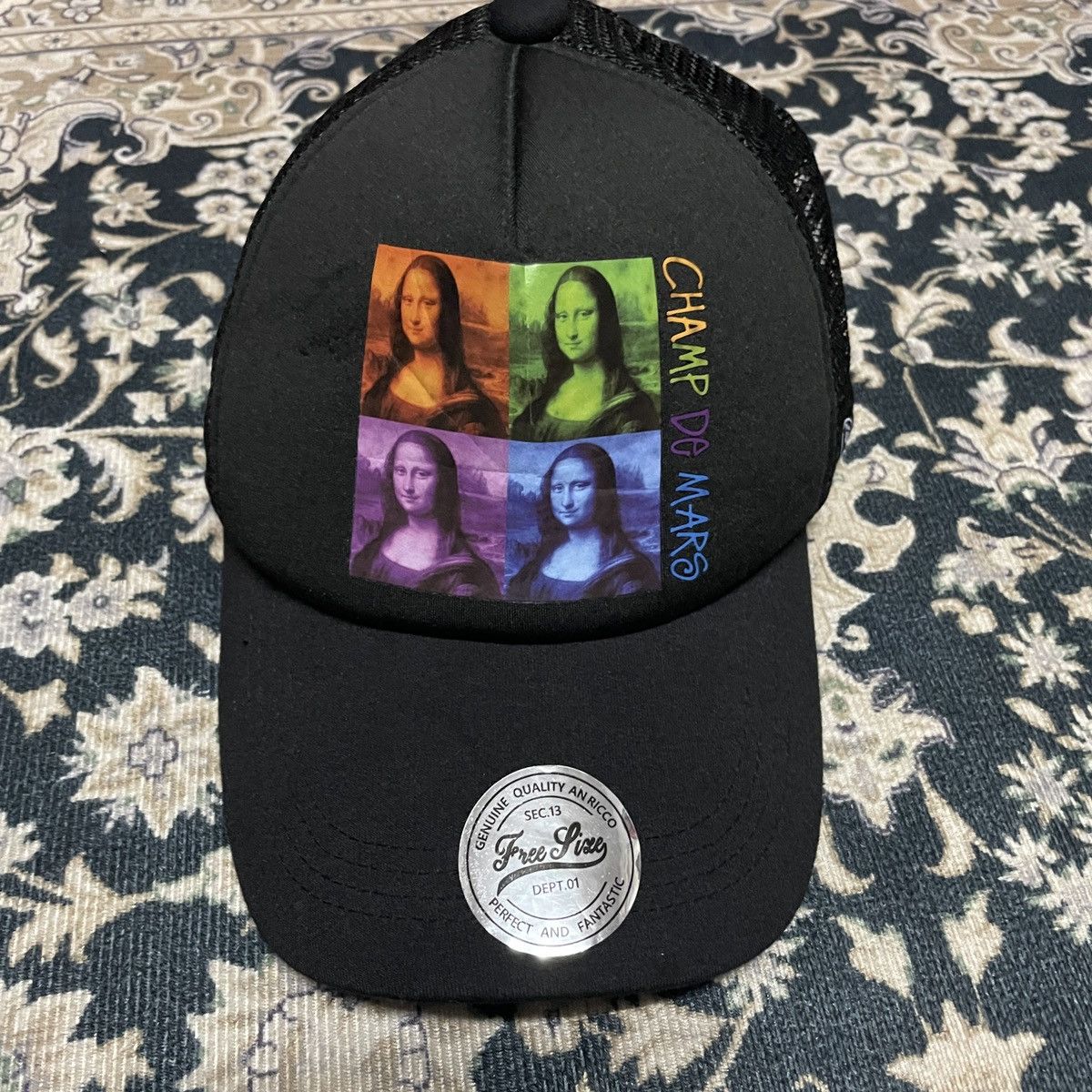 Japanese Brand Champ De Mars Monalisa Trucker Hat Size ONE SIZE - 3 Thumbnail