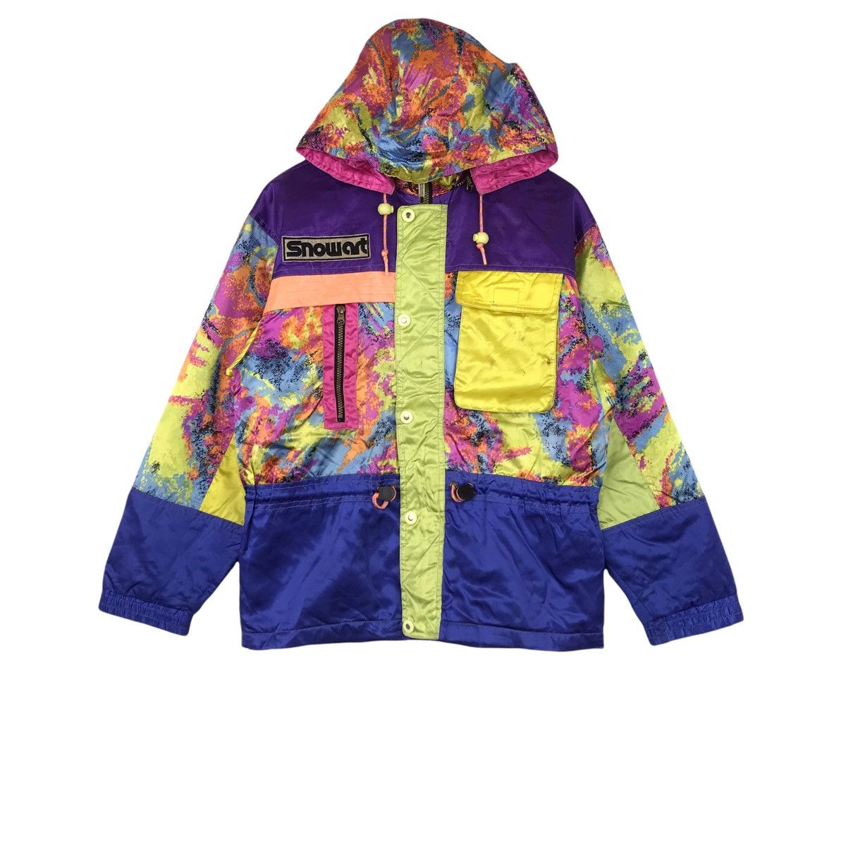 Vintage Vintage SNOWART Ski Jacket Colourful Design Ski Wear Size US M / EU 48-50 / 2 - 1 Thumbnail