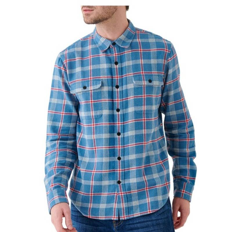 Lucky Brand Lucky Brand Blue Plaid Flannel Size US M / EU 48-50 / 2 - 1 Thumbnail