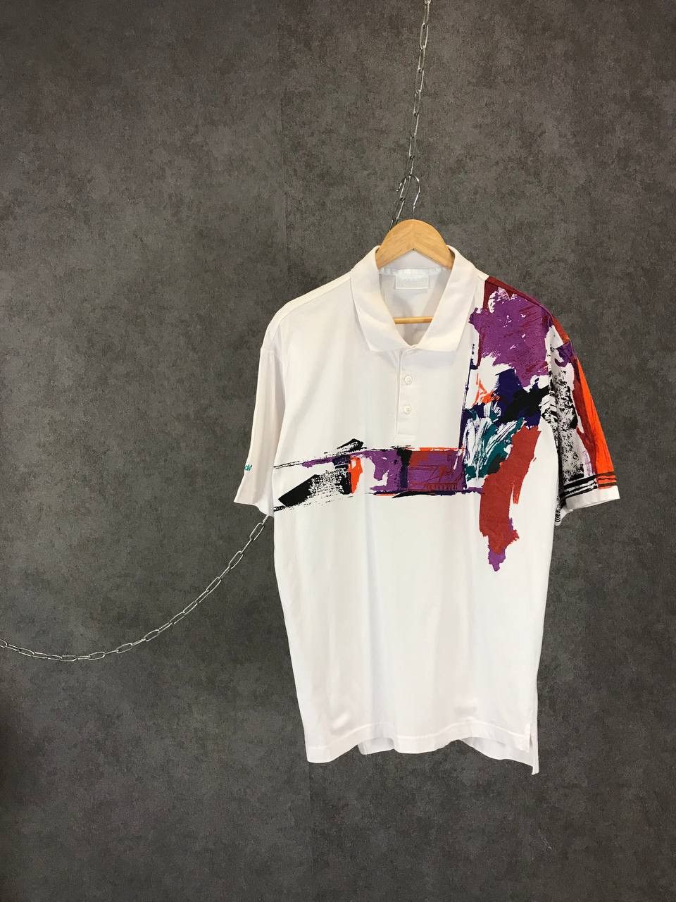 Vintage Adidas vintage streetwear Andre Agassi polo tee Size US M / EU 48-50 / 2 - 1 Thumbnail