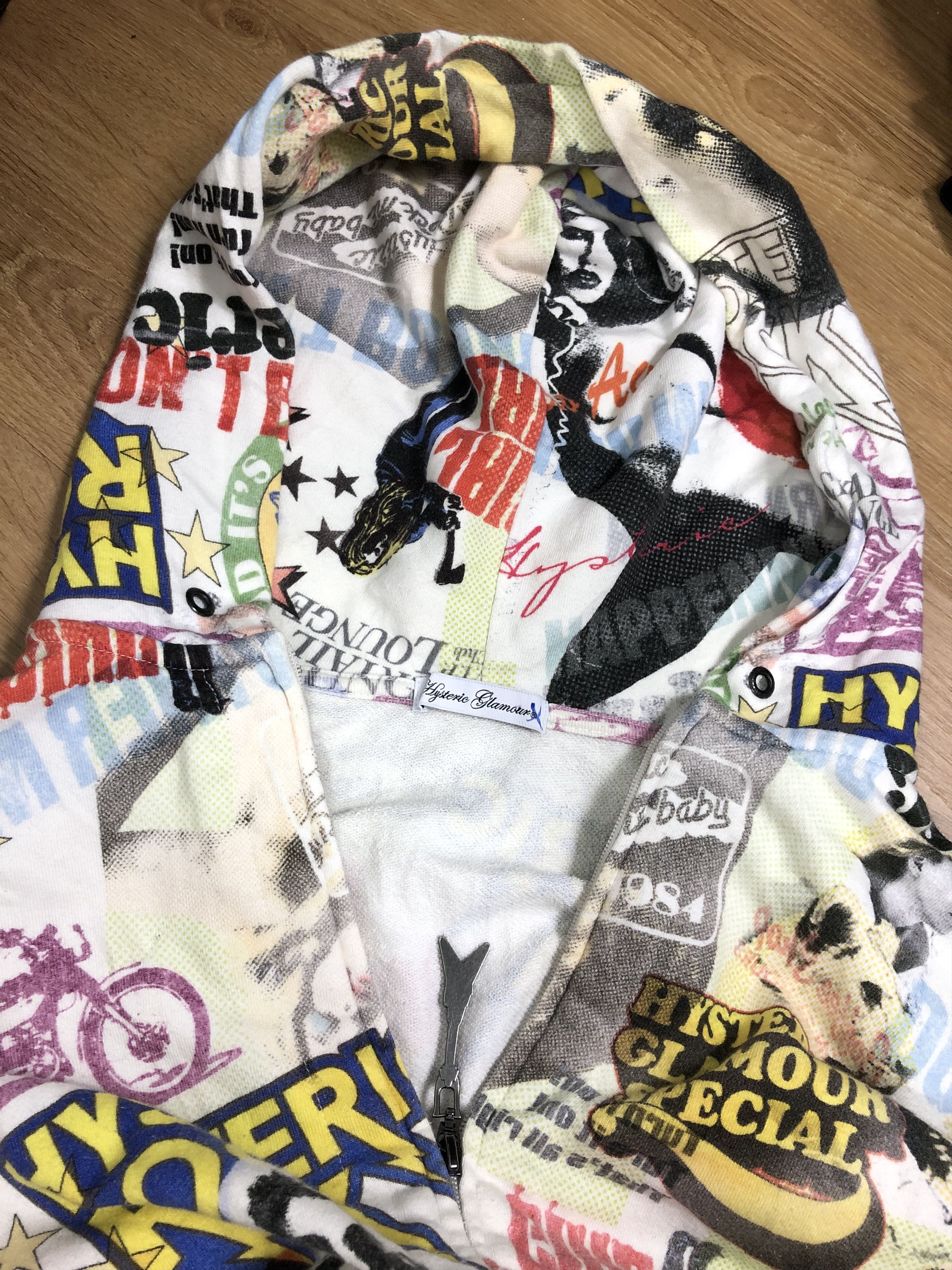 Hysteric Glamour RARE🔥HYSTERIC GLAMOUR ALL STRIPPER FULLPRINT ZIPPER HOODIE Size XS / US 0-2 / IT 36-38 - 14 Thumbnail
