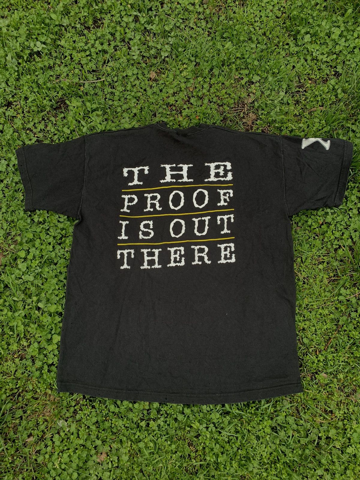 Band Tees × Vintage Vintage 90s The proof is out there tee big logo size XL Size US XL / EU 56 / 4 - 4 Thumbnail