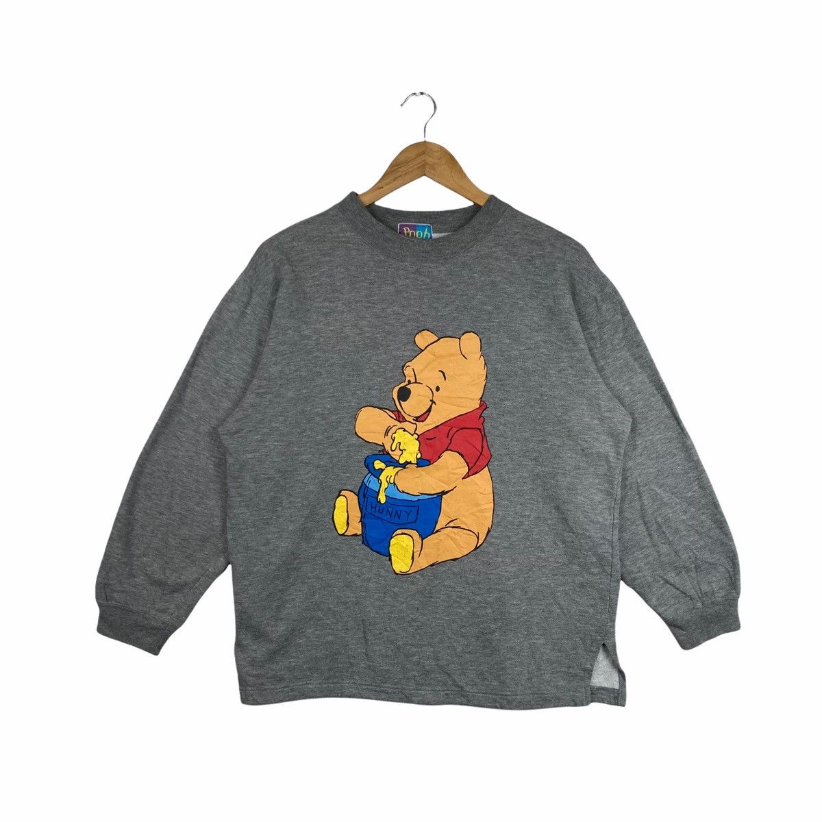 Vintage Vintage POOH Sweatshirt cartoon casual jumper Pullover Size US M / EU 48-50 / 2 - 1 Thumbnail