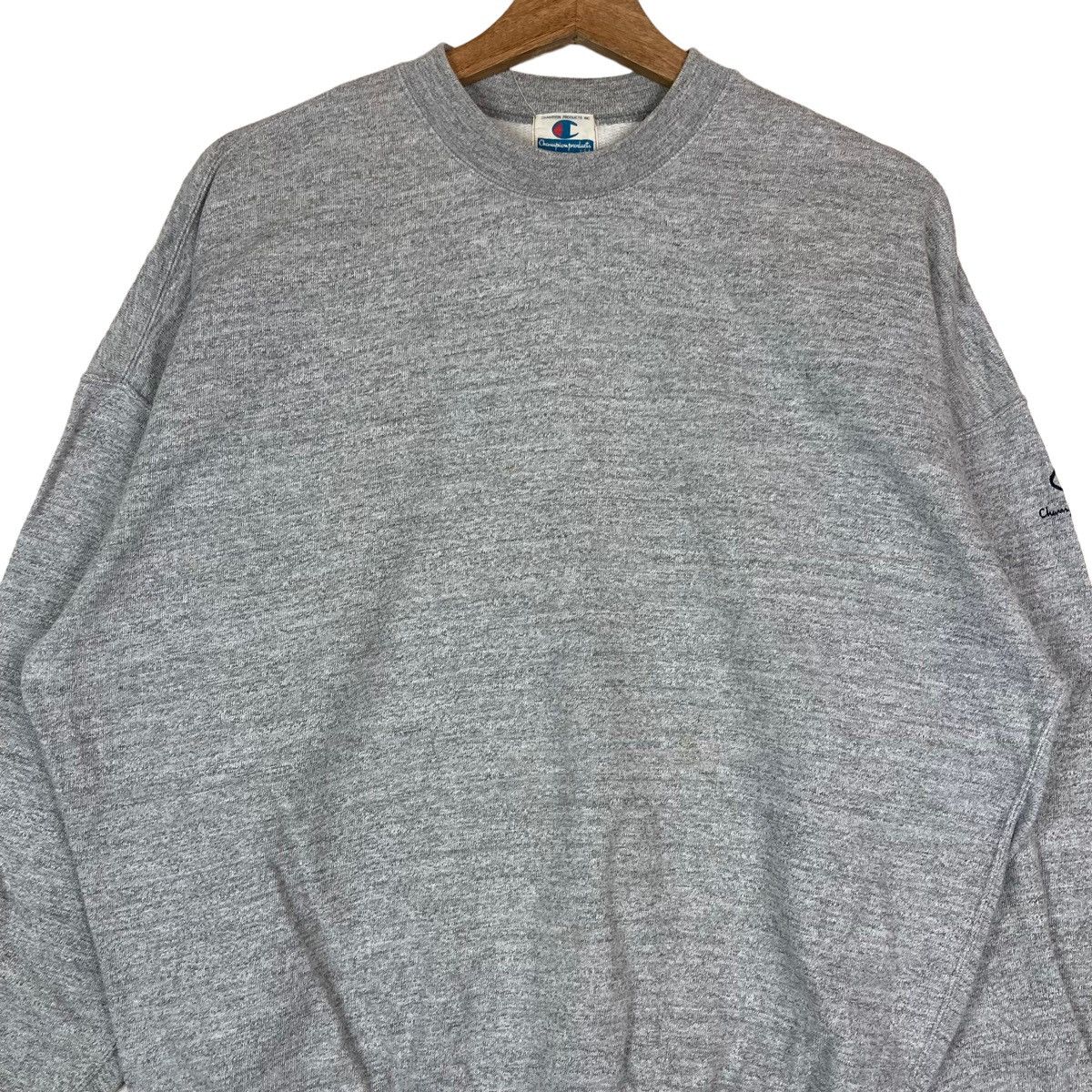 Champion Vintage Champion Plain Pullover Jumper Sweatshirt Size US M / EU 48-50 / 2 - 2 Thumbnail