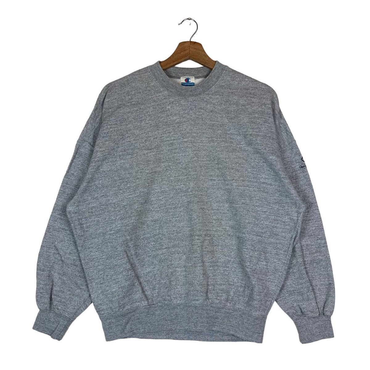 Champion Vintage Champion Plain Pullover Jumper Sweatshirt Size US M / EU 48-50 / 2 - 1 Thumbnail