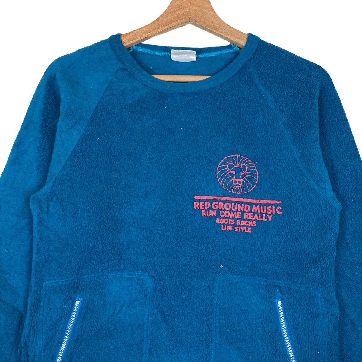 Vintage Vintage Roots Rocks Pullover Jumper Fleece Sweatshirt Size US S / EU 44-46 / 1 - 2 Thumbnail