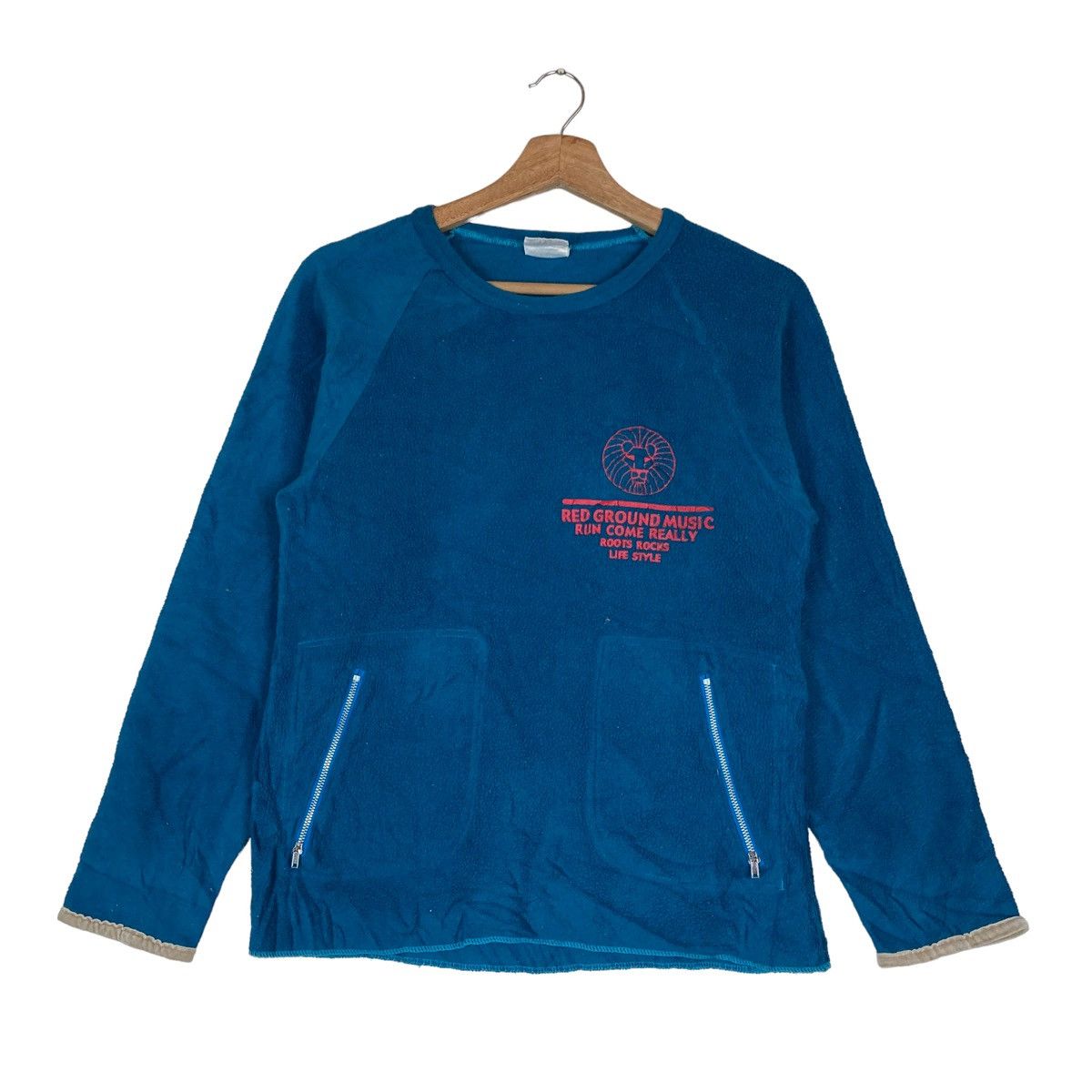 Vintage Vintage Roots Rocks Pullover Jumper Fleece Sweatshirt Size US S / EU 44-46 / 1 - 1 Thumbnail