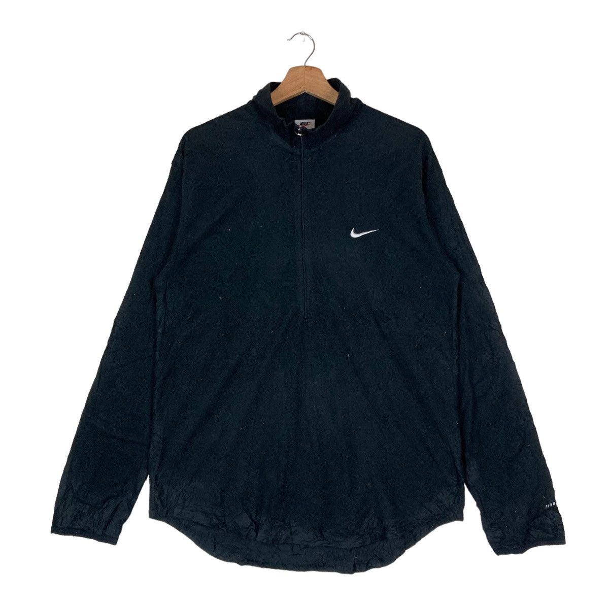 Nike Nike Small Logo Half Zip Pullover Jumper Sherpa Size US L / EU 52-54 / 3 - 1 Thumbnail