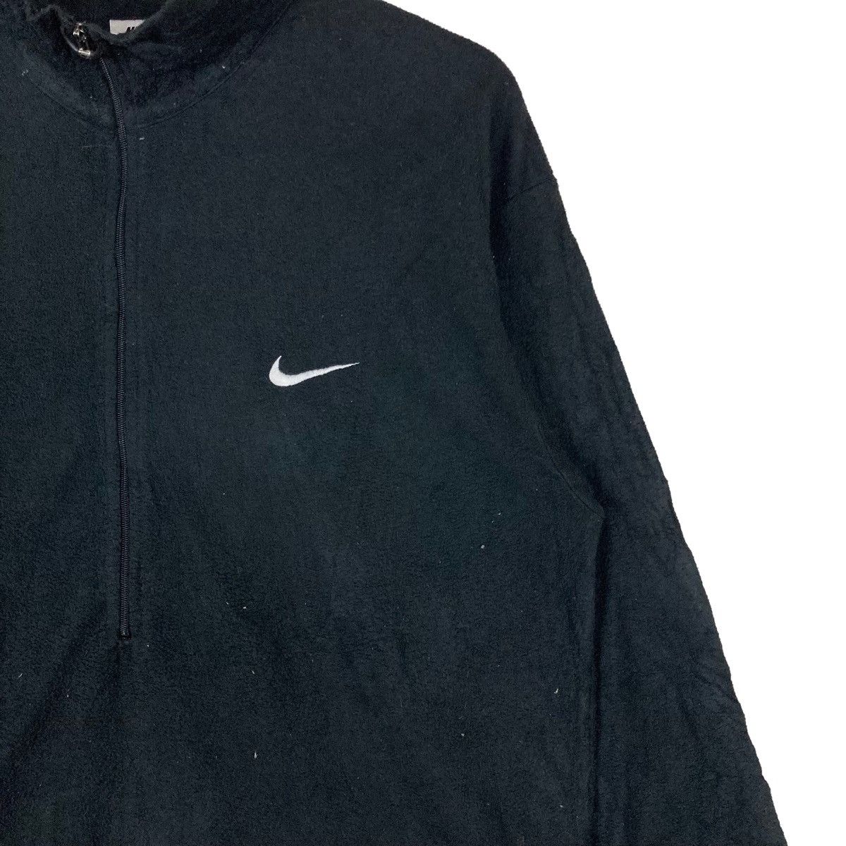 Nike Nike Small Logo Half Zip Pullover Jumper Sherpa Size US L / EU 52-54 / 3 - 3 Thumbnail