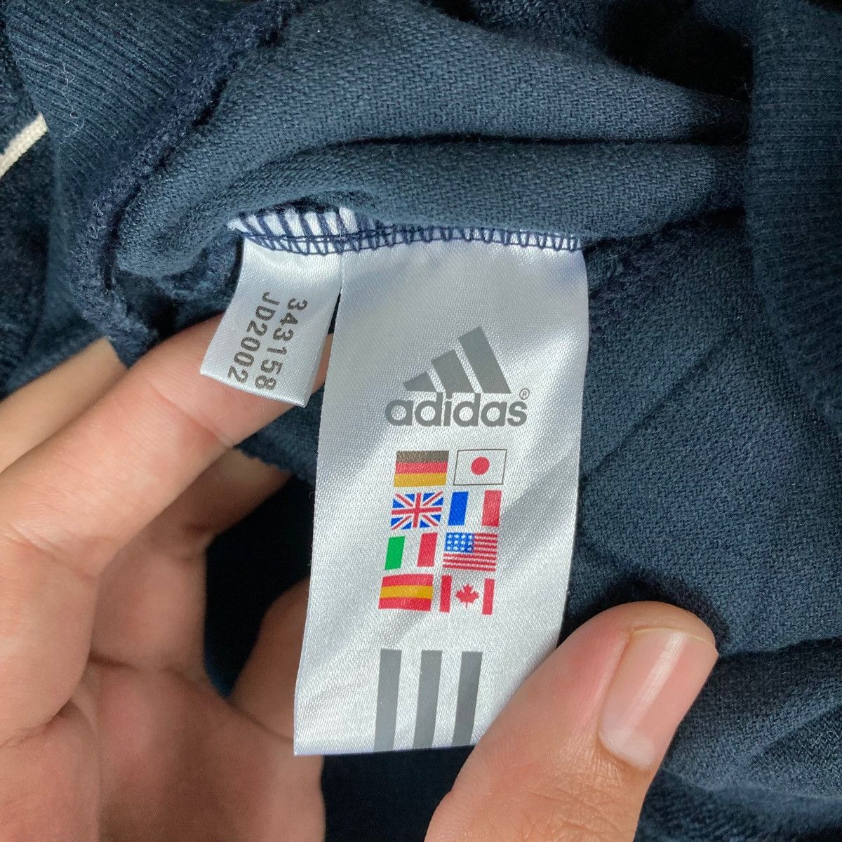 Adidas Adidas Spell Out Full Zipper Fleece Jacket Size US M / EU 48-50 / 2 - 8 Thumbnail