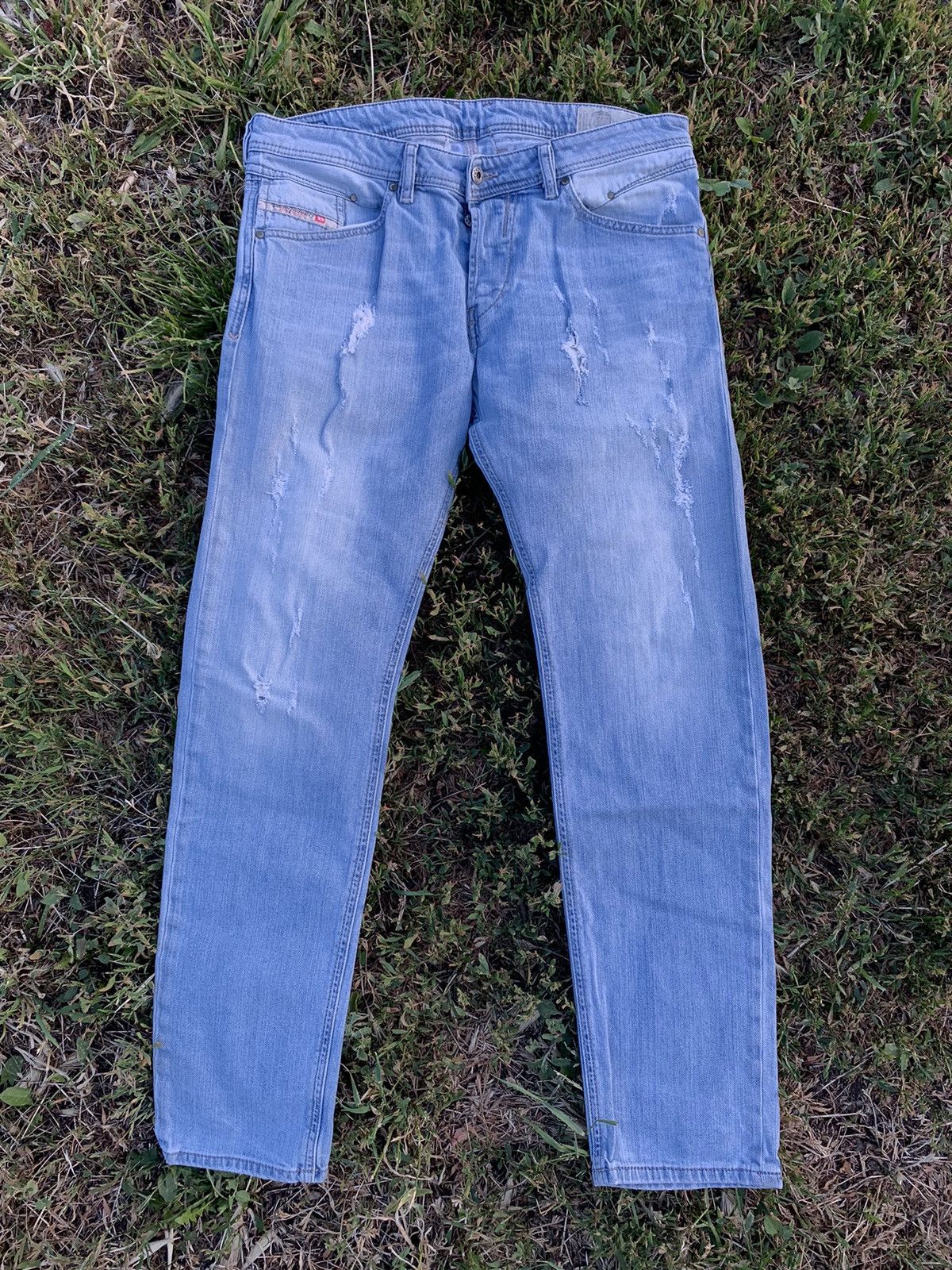 Diesel Vintage Diesel Belther-R jeans denim distressed style ( 33 ) Size US 33 - 1 Thumbnail
