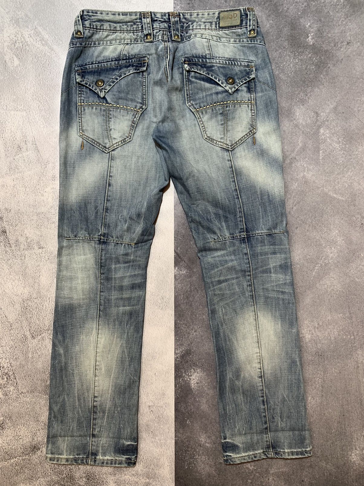 Other Vintage Y2K Japanese M.O.D faded denim trousers size 31x32 Size US 31 - 2 Thumbnail