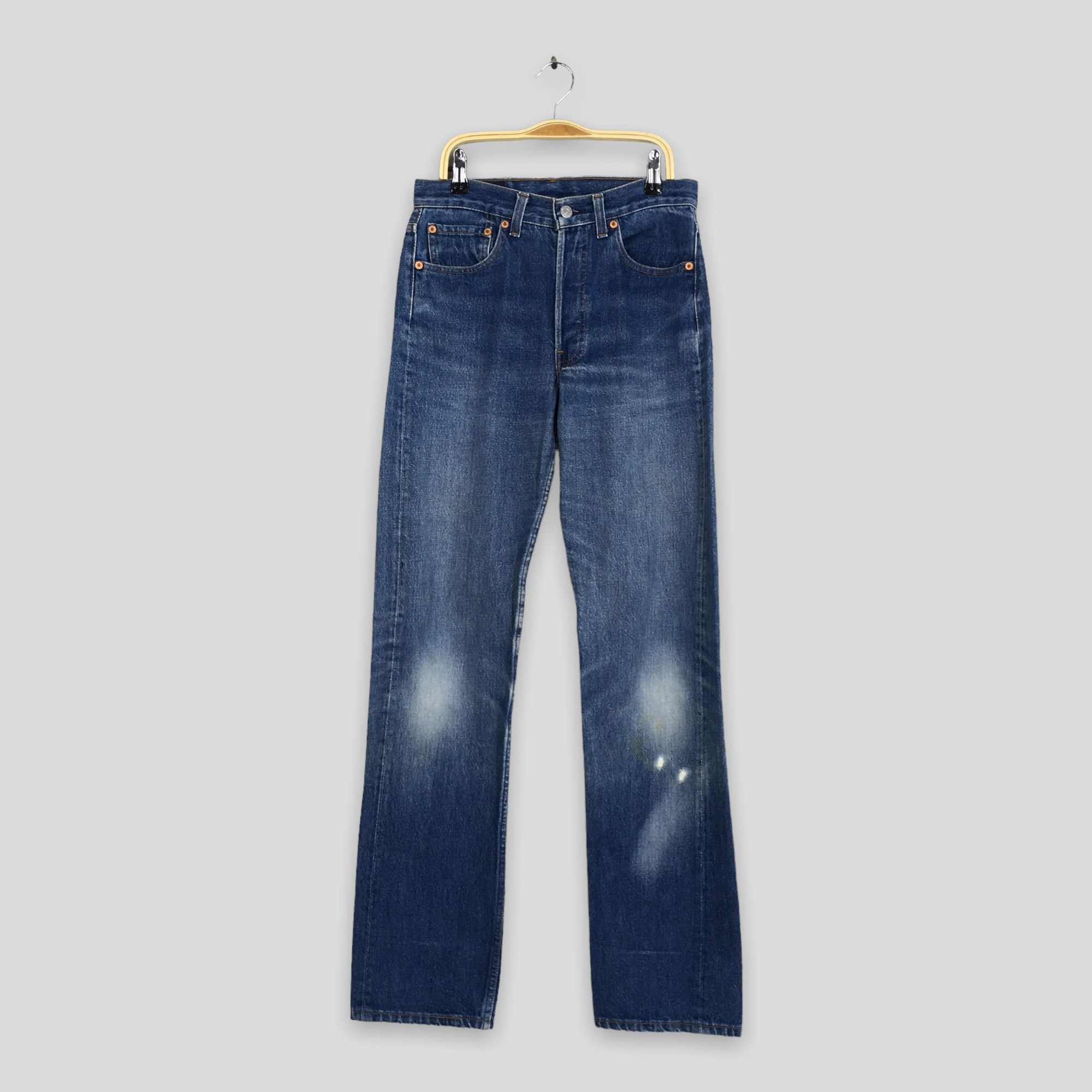 image of Distressed Denim x Levis Size 27X32.5 Vintage 90's Levi's 501 Faded Blue Jeans, Men's