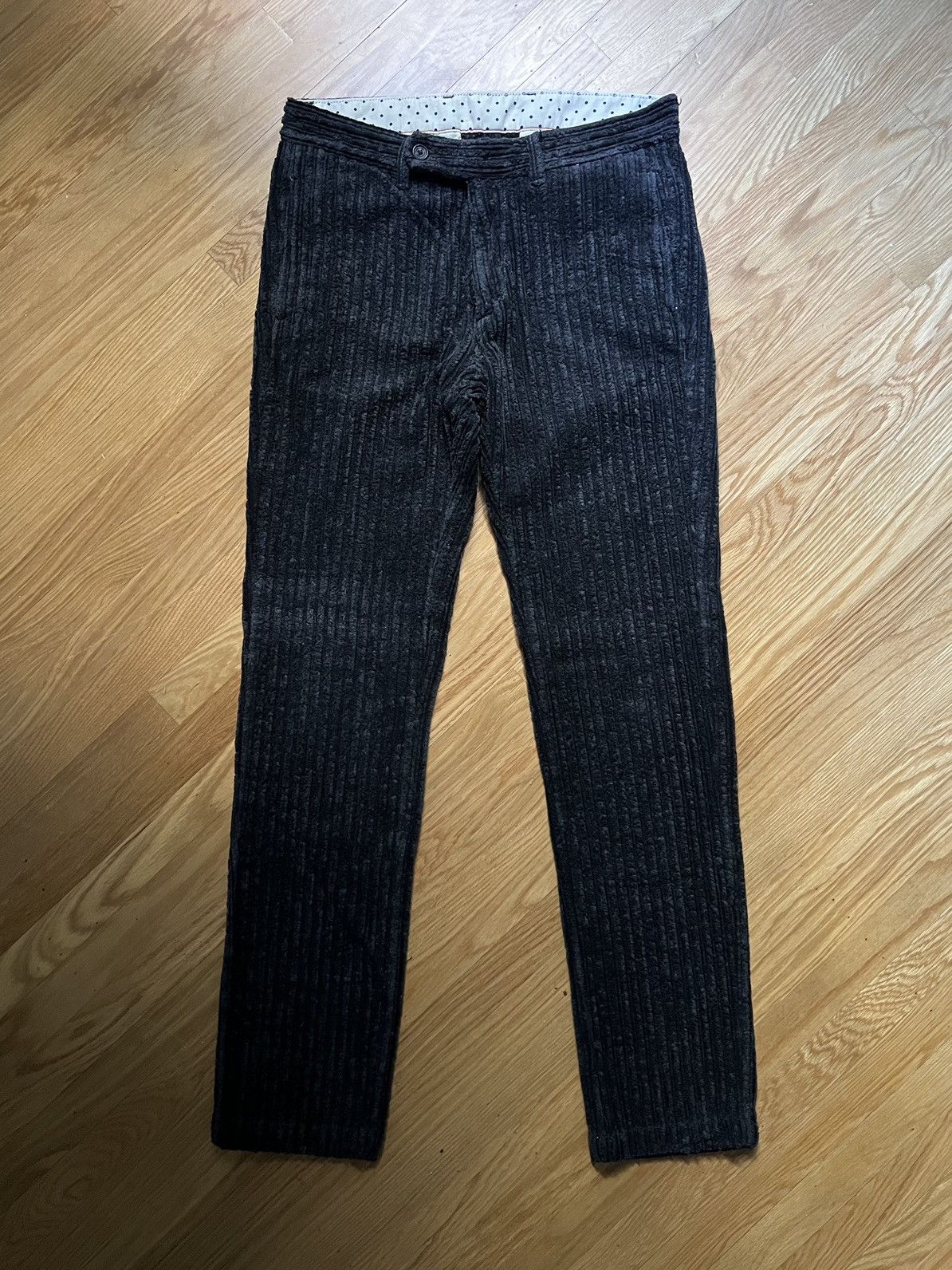 image of Massimo Alba Winch2 Corduroy Trousers Grey Black, Men's (Size 32)