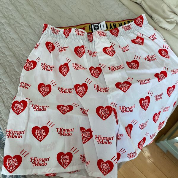 Human Made Human Made x Girls Don't Cry Boxers Red/White | Grailed