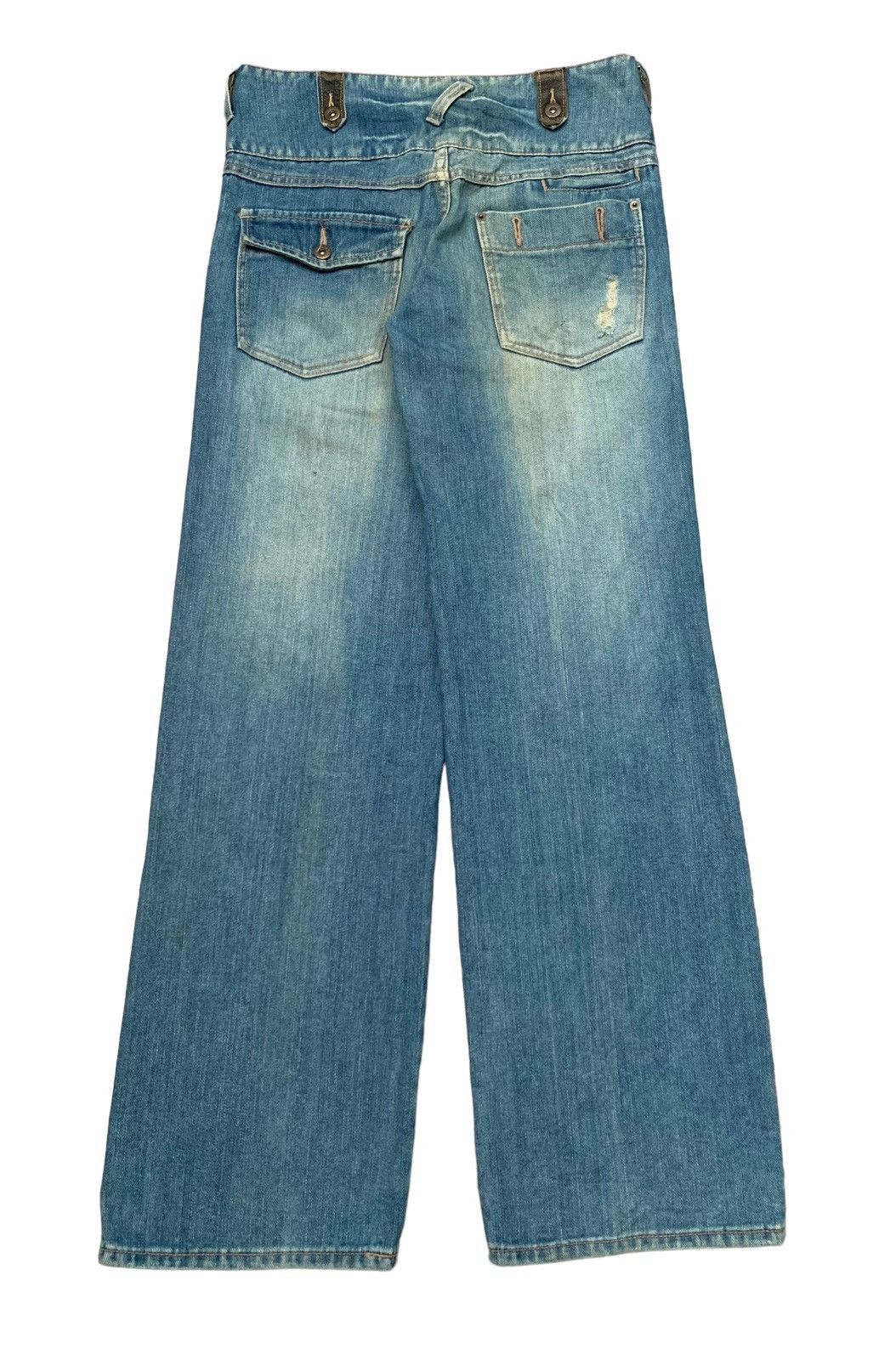 14th Addiction × If Six Was Nine × Japanese Brand Rare Design Vintage Brand Open Arms Baggy Jeans 1990s Size US 32 / EU 48 - 2 Thumbnail