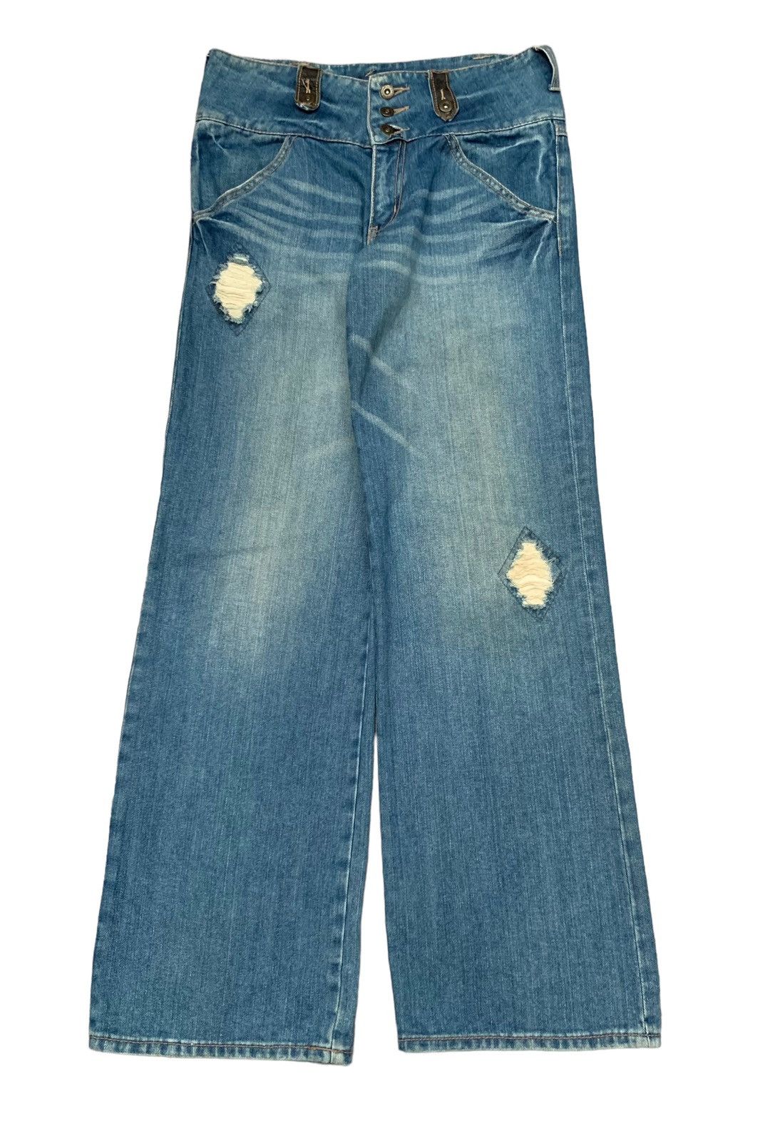 14th Addiction × If Six Was Nine × Japanese Brand Rare Design Vintage Brand Open Arms Baggy Jeans 1990s Size US 32 / EU 48 - 1 Thumbnail