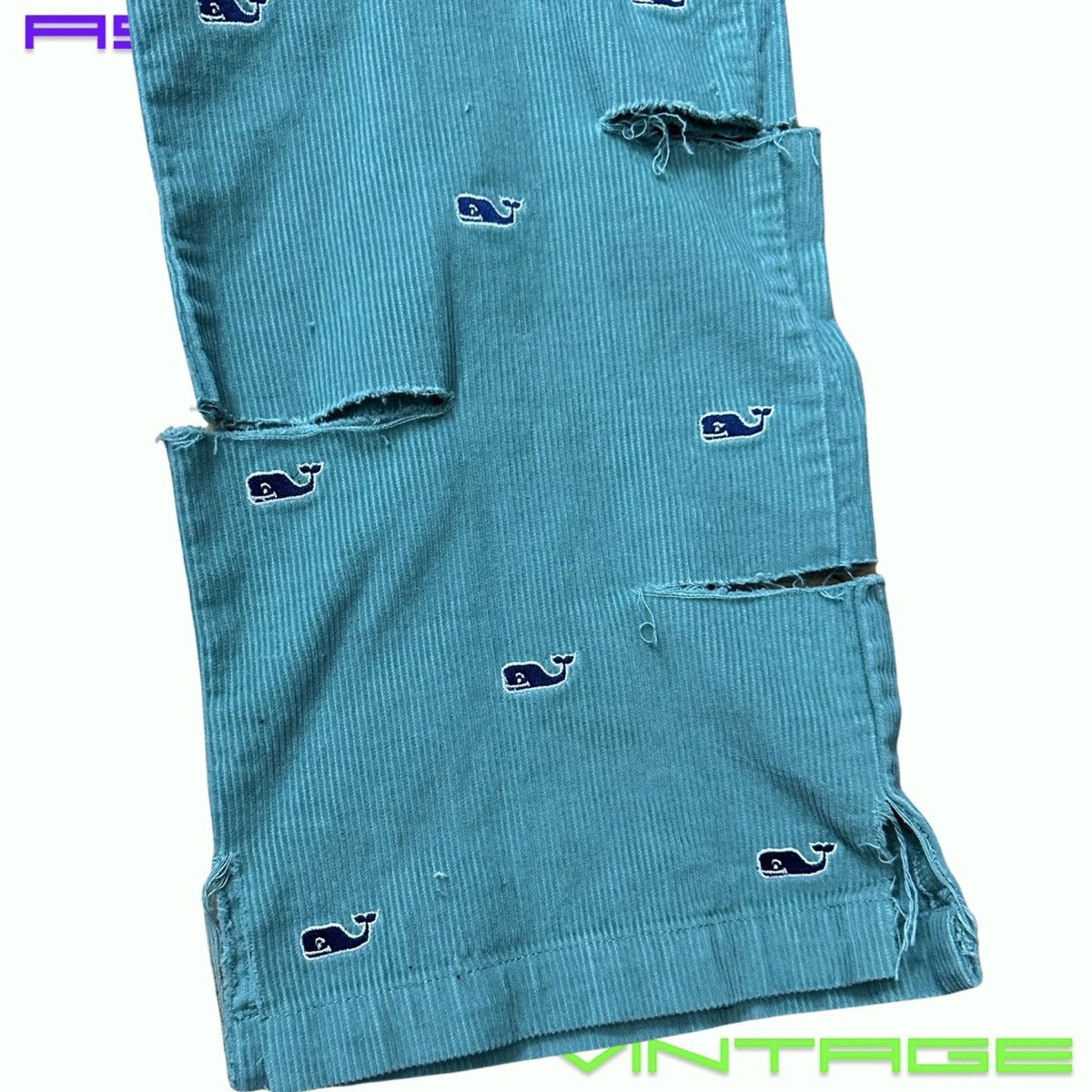 Vineyard Vines ASTROBOI VINEYARD VINES BLUE RIPPED CORDUROY PANTS _ 30" Size US 30 / EU 46 - 3 Thumbnail