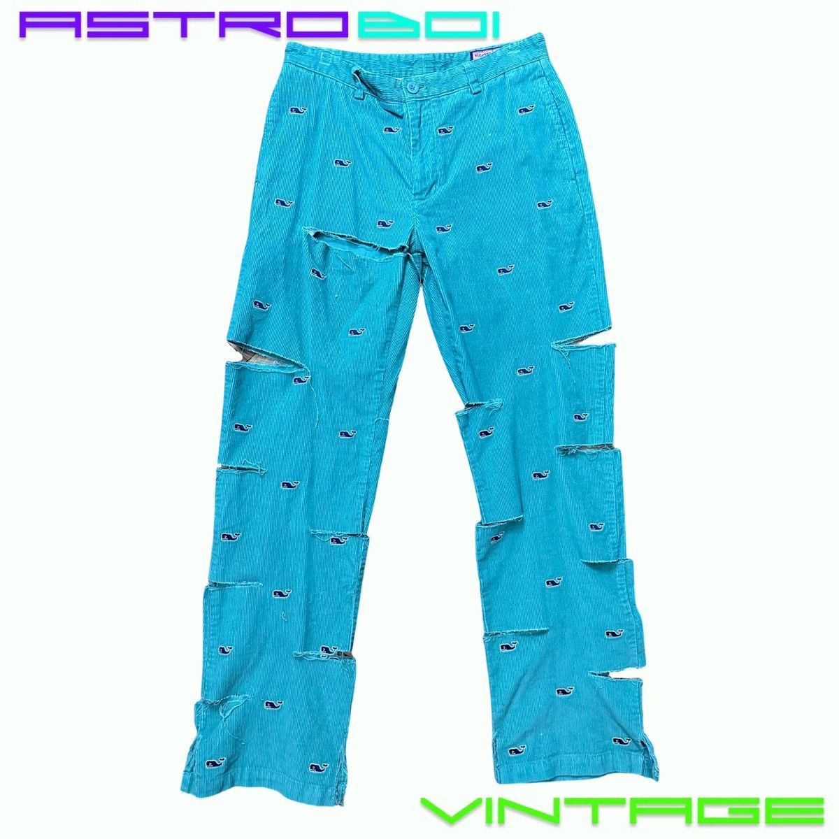 Vineyard Vines ASTROBOI VINEYARD VINES BLUE RIPPED CORDUROY PANTS _ 30" Size US 30 / EU 46 - 1 Thumbnail